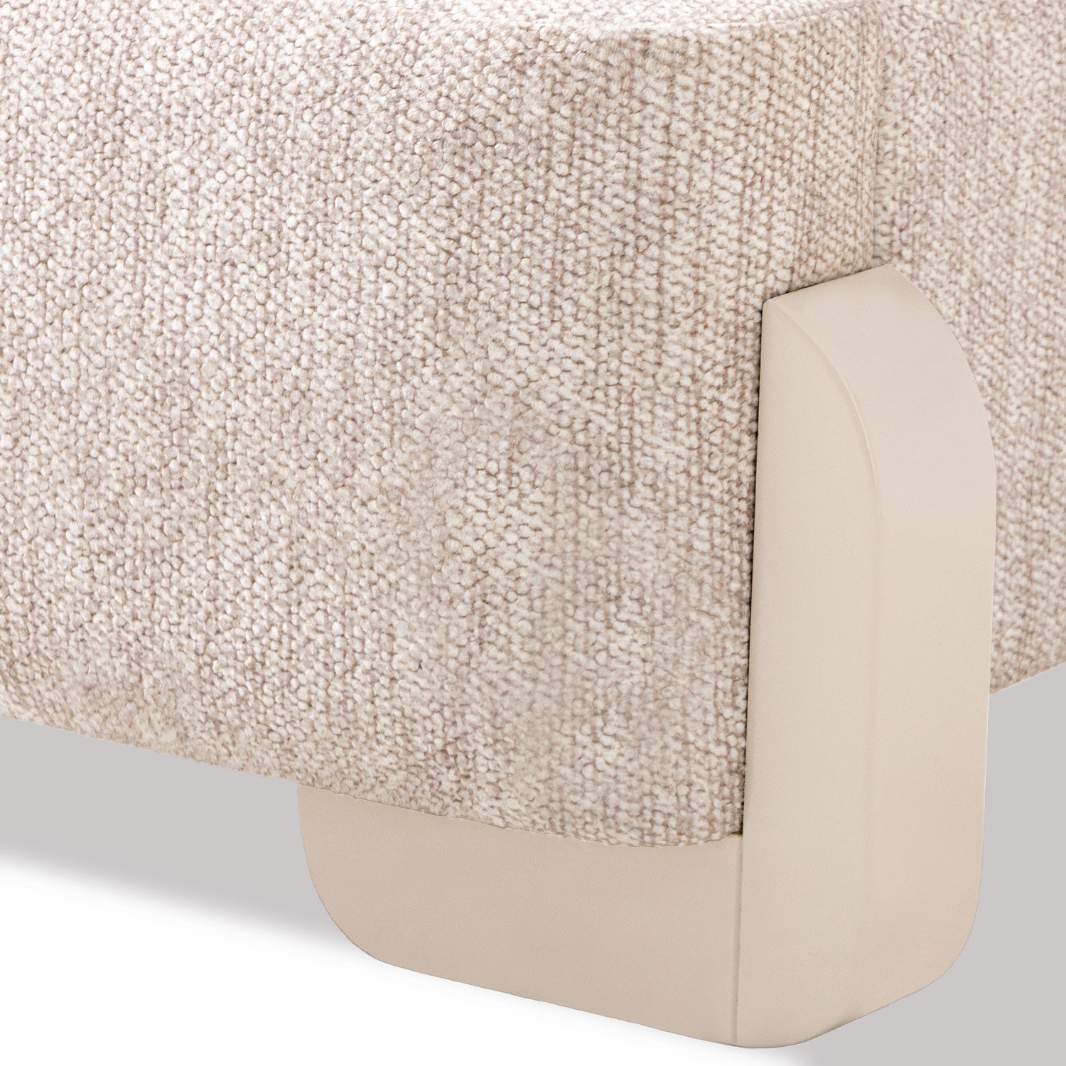Cama King London Microfibra Crudo, Latte.