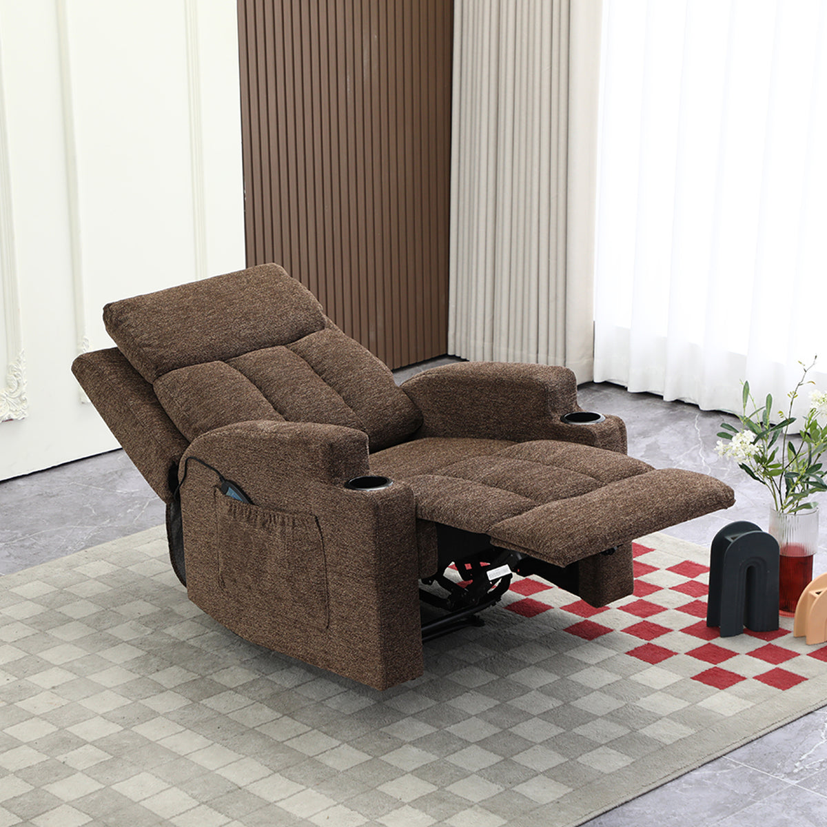 Sillón Reclinable Omega Chenille Mocca