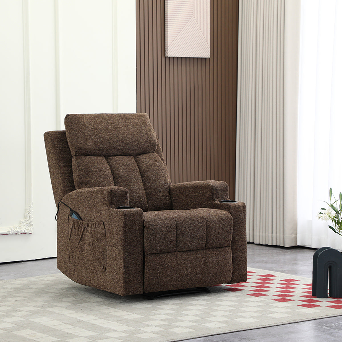 Sillón Reclinable Omega Chenille Mocca