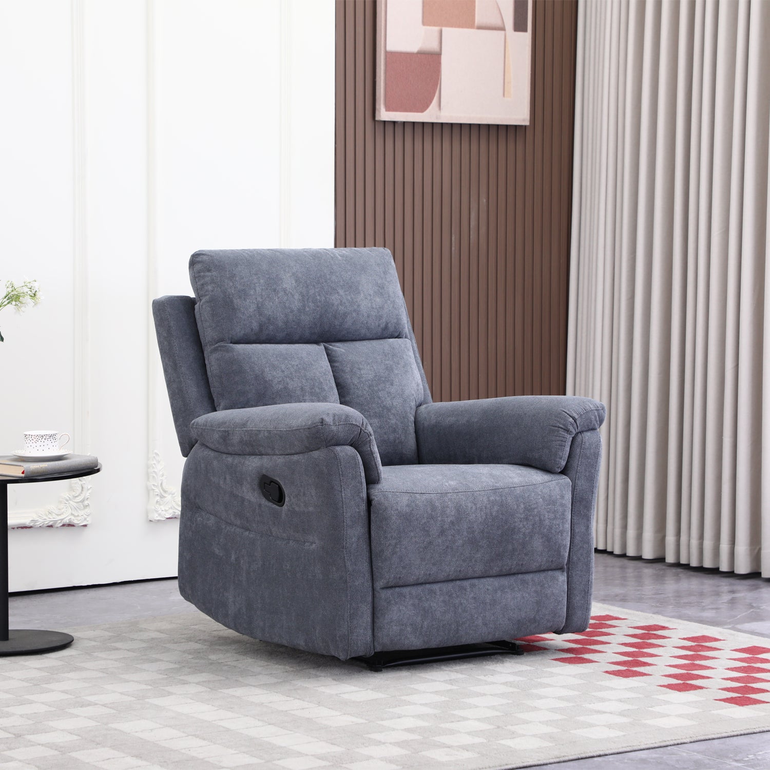 Sillón Reclinable Roterdam Chenille Plomo