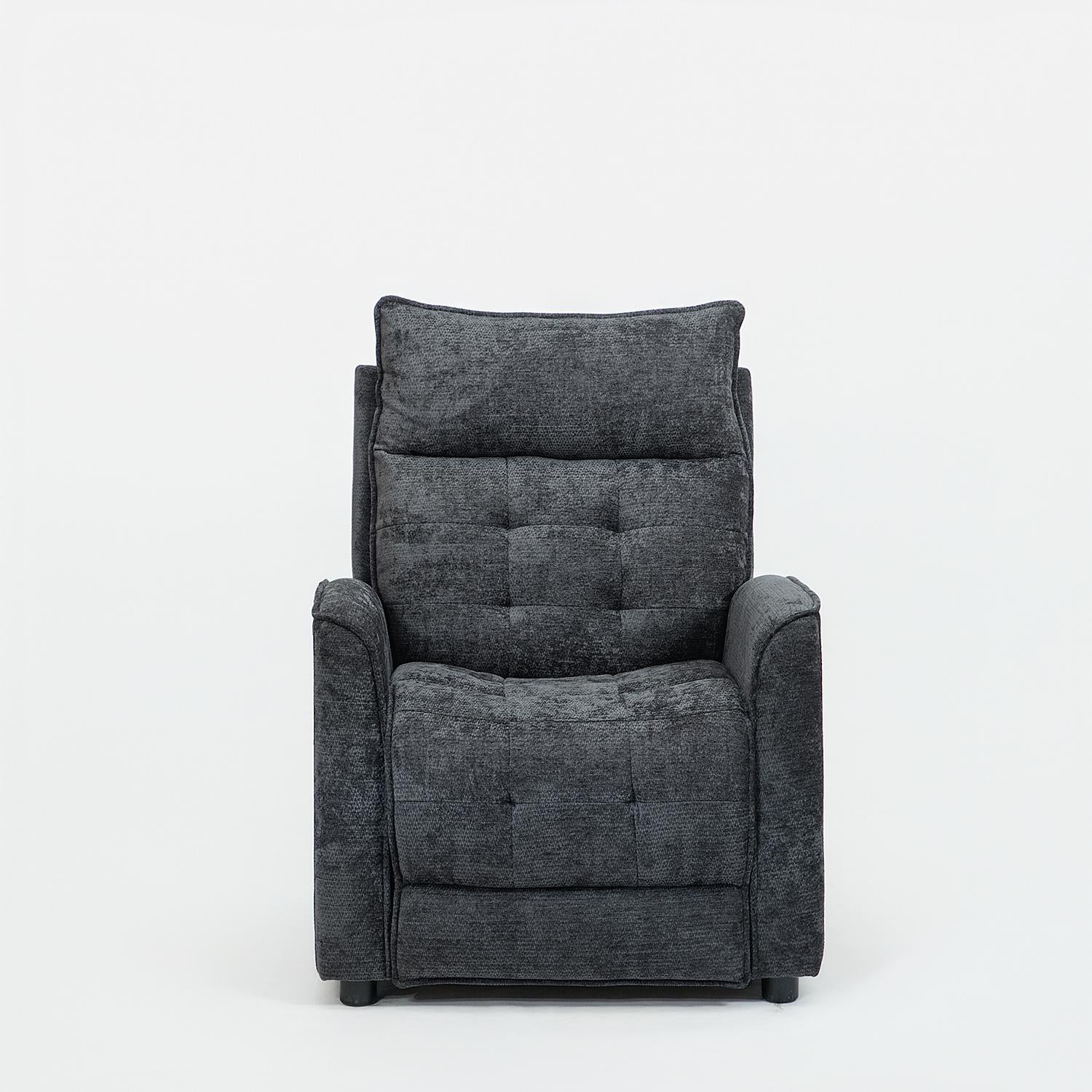 Sillón Reclinable Eléctrico Maya Chenille Plomo