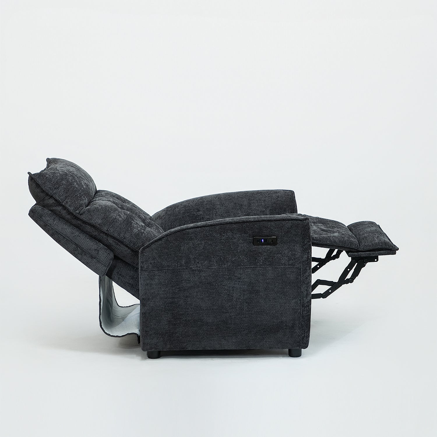 Sillón Reclinable Eléctrico Maya Chenille Plomo