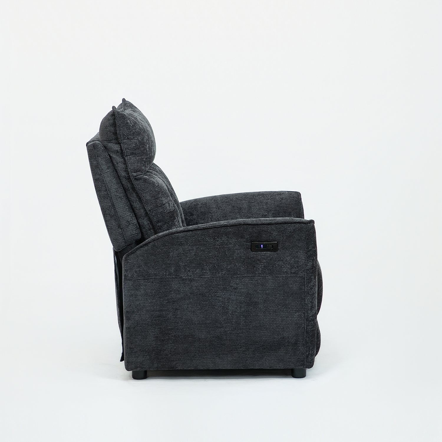 Sillón Reclinable Eléctrico Maya Chenille Plomo
