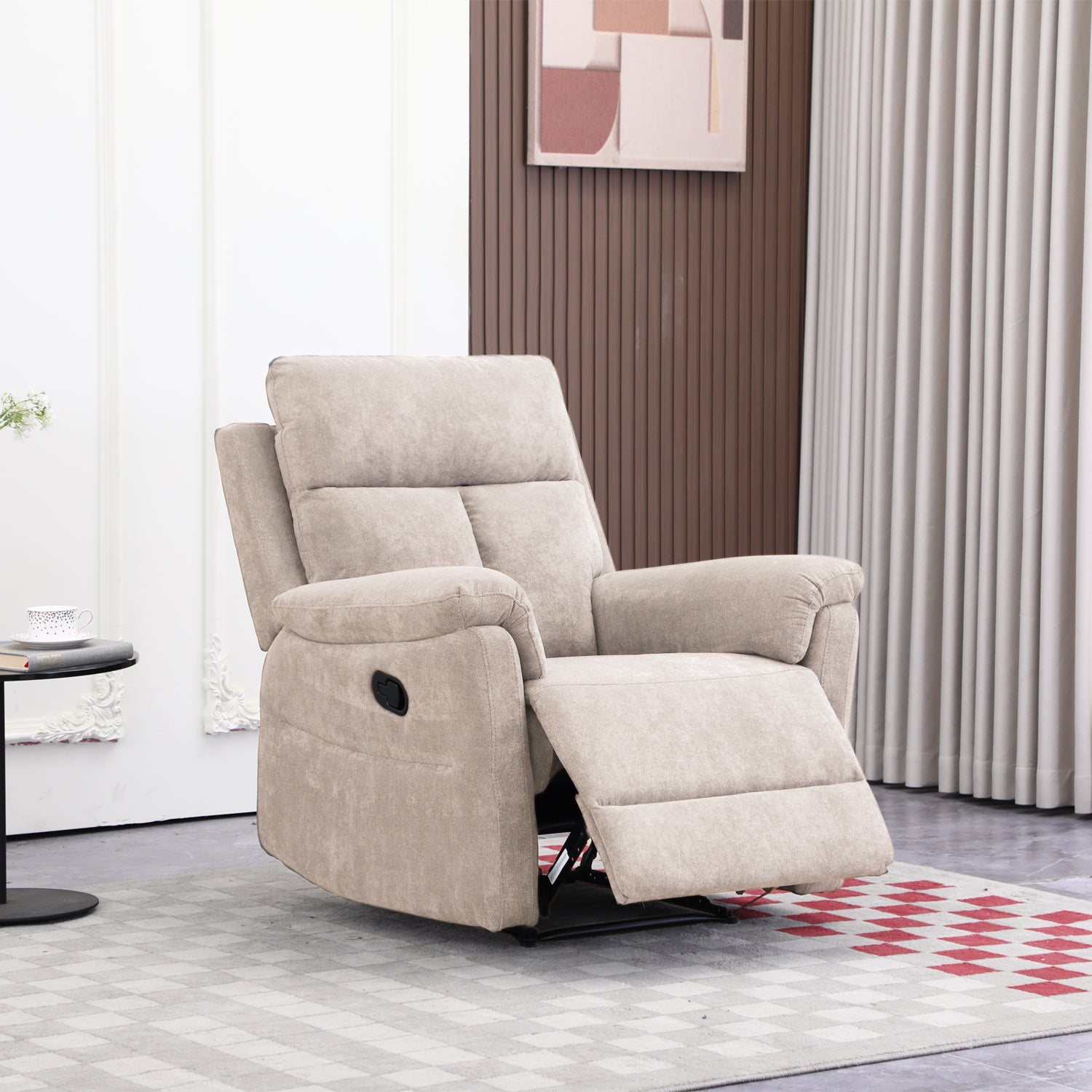 Sillón Reclinable Roterdam Chenille Beige