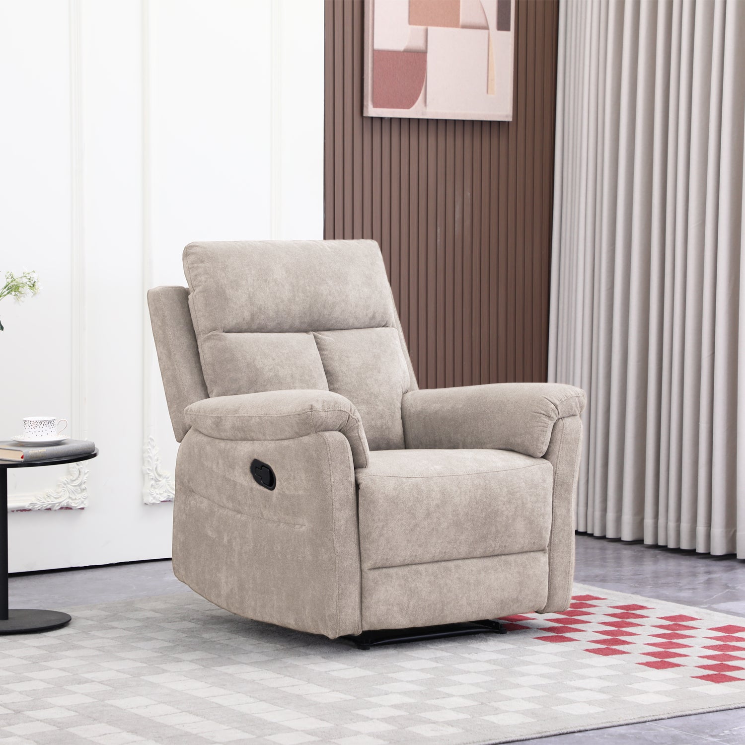 Sillón Reclinable Roterdam Chenille Beige