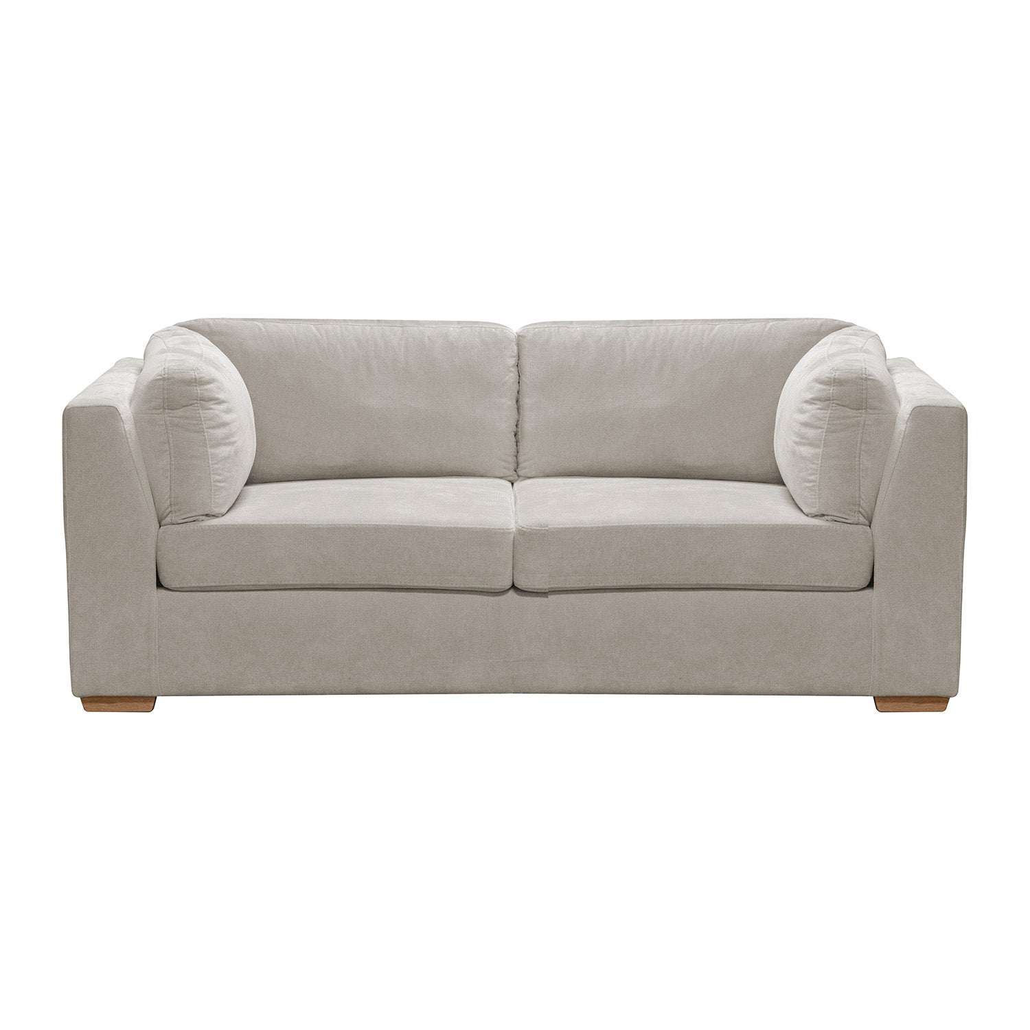 Sofá Astro 2 Puestos Chenille Impetu Beige, Natural