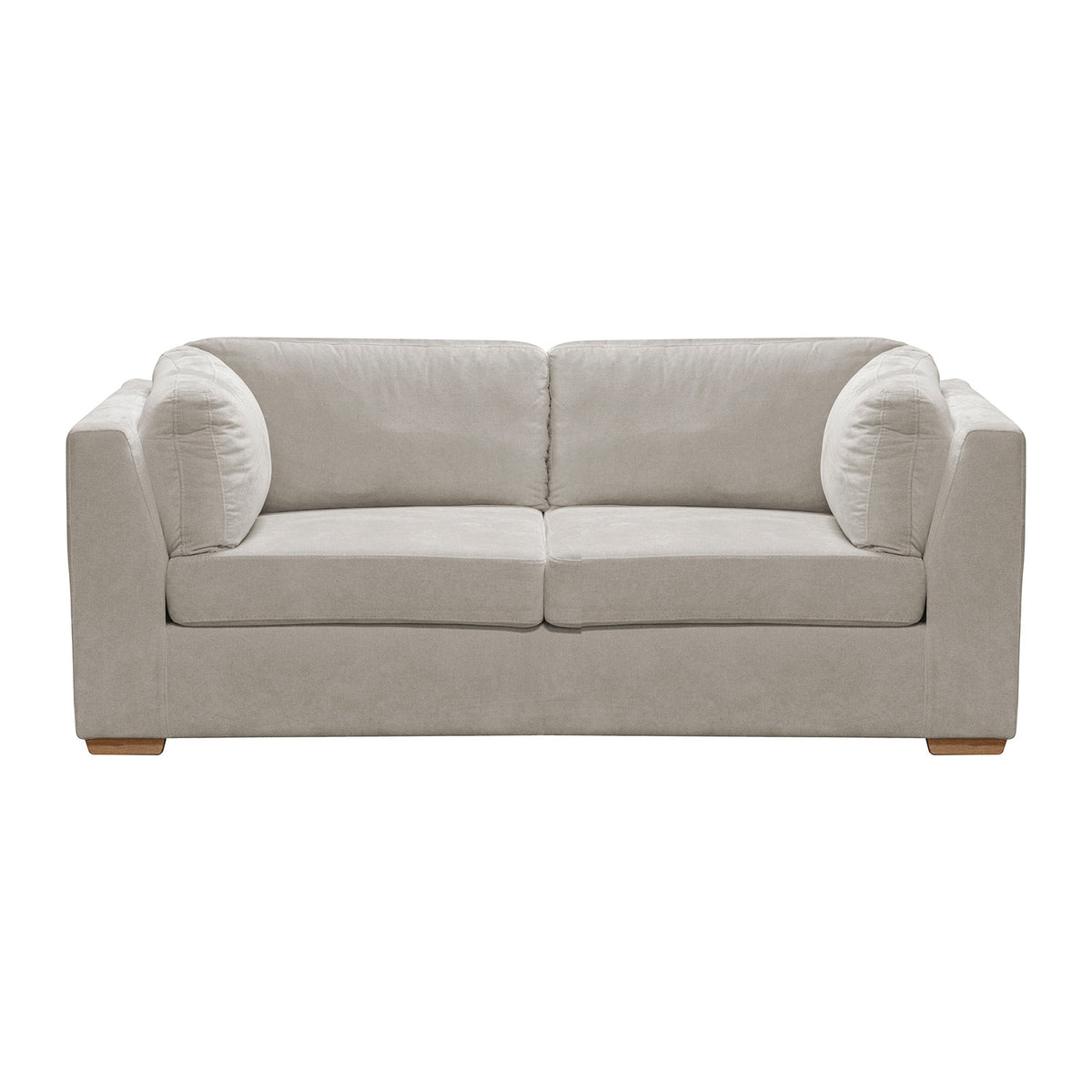 Sofá Astro 2 Puestos Chenille Impetu Beige, Natural