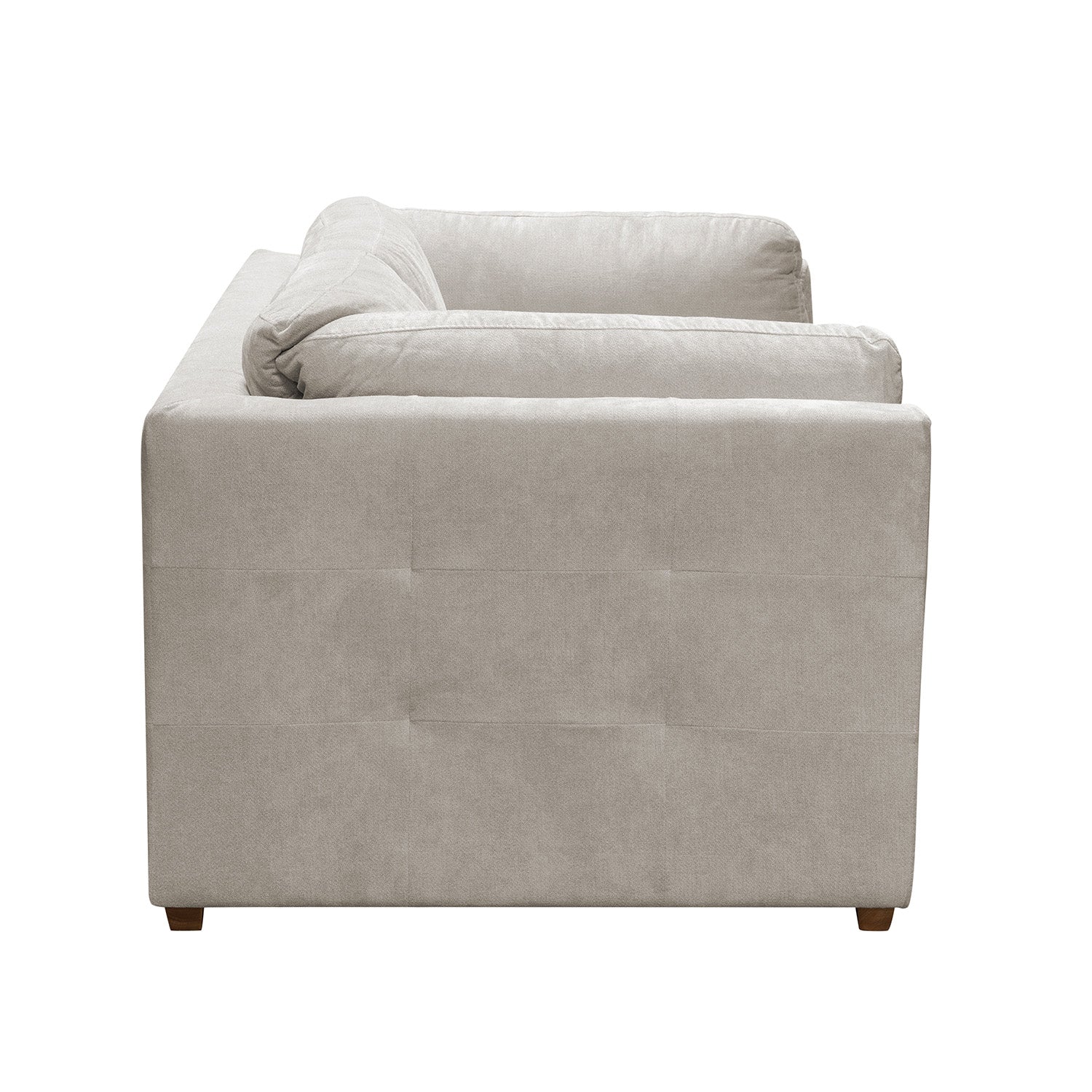 Sofá Astro 2 Puestos Chenille Impetu Beige, Natural