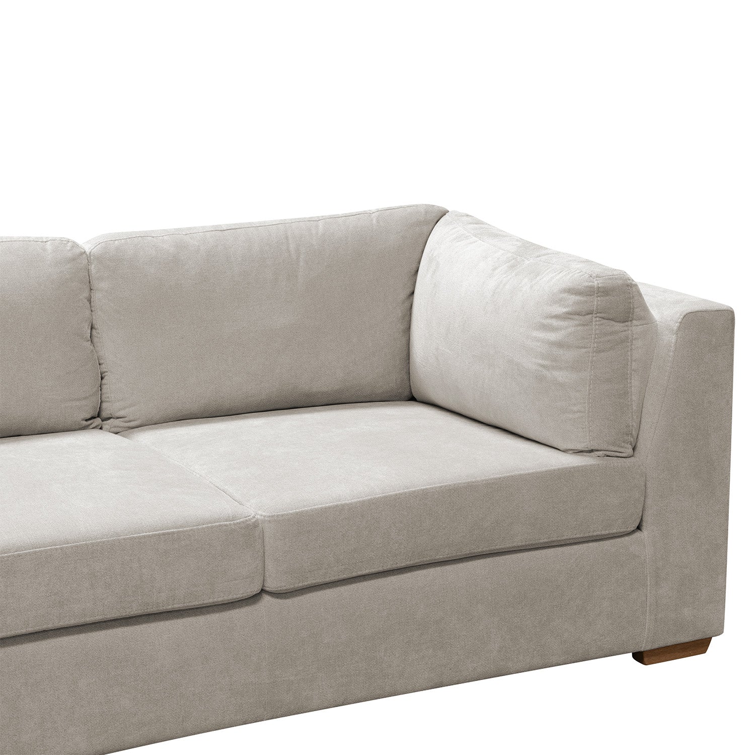 Sofá Astro 2 Puestos Chenille Impetu Beige, Natural