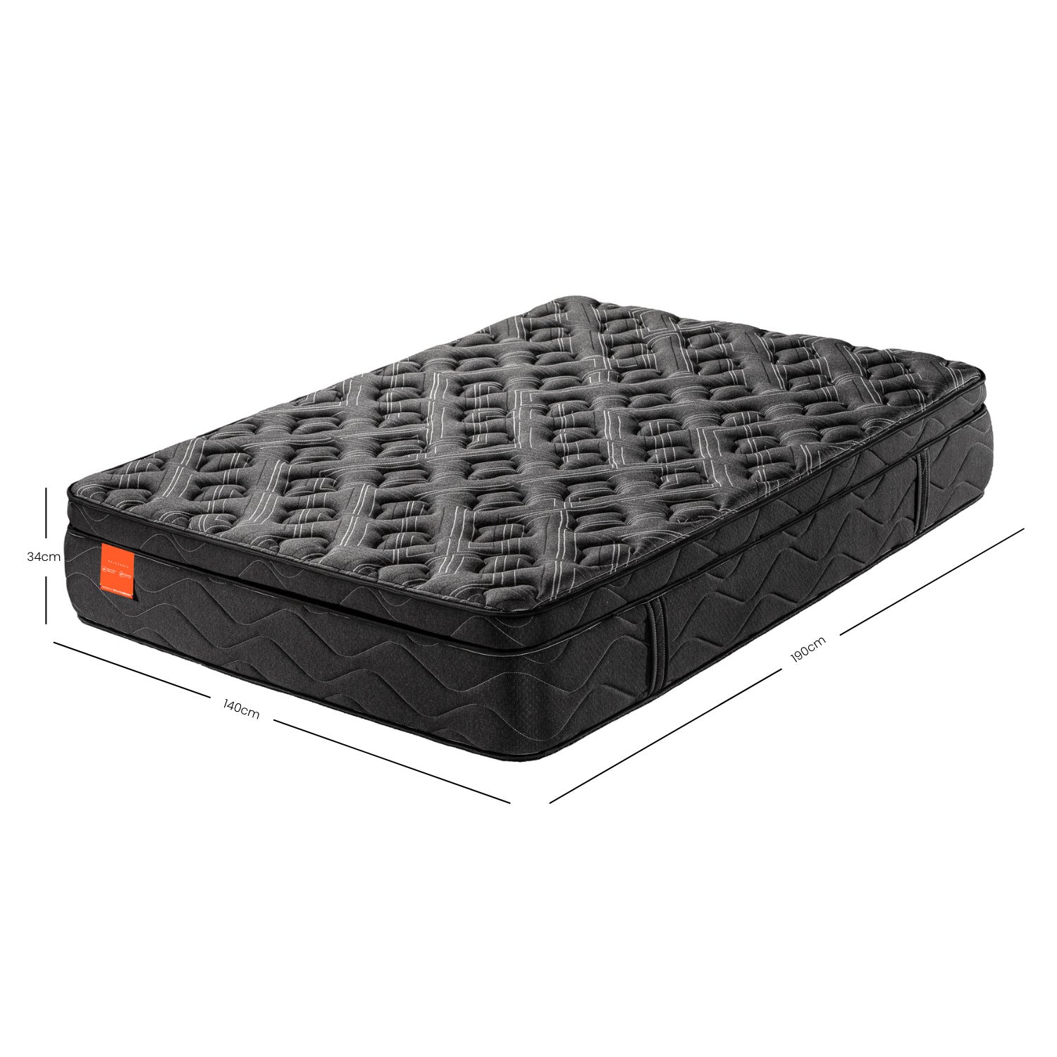 Colchon 140X190X34 Cavalli Pillow Top