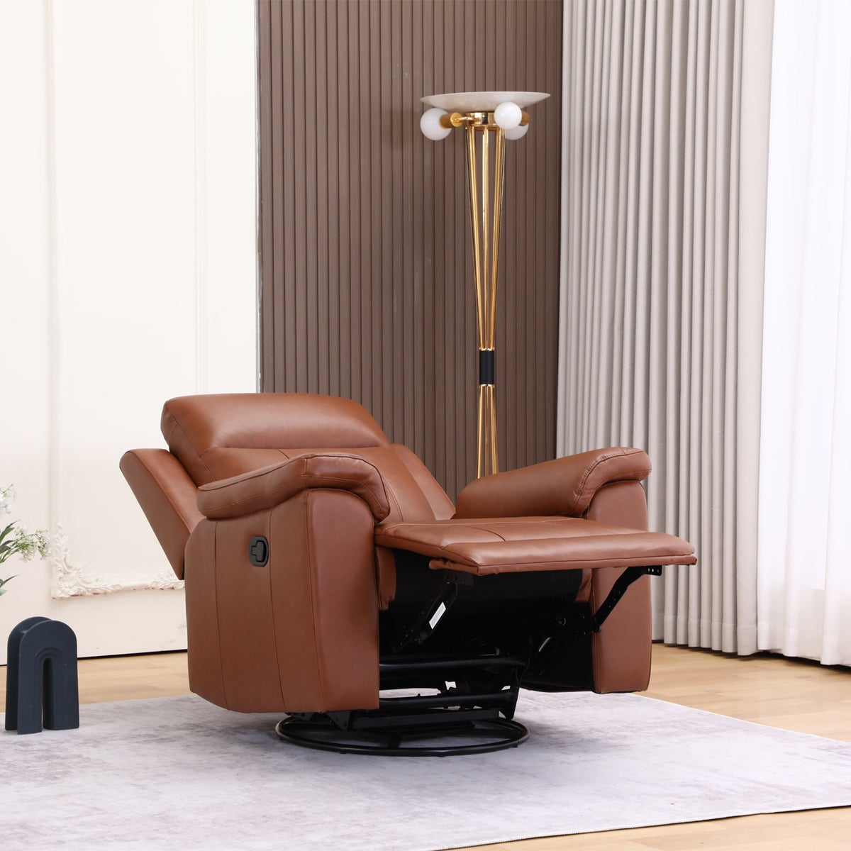 Sillón Reclinable Lola Cuero Miel