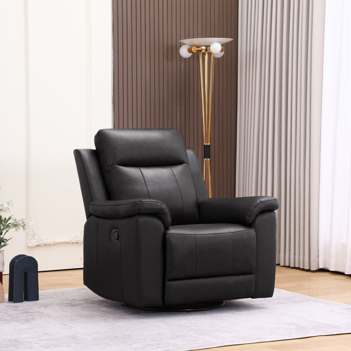 Sillón Reclinable Lola Cuero Chocolate