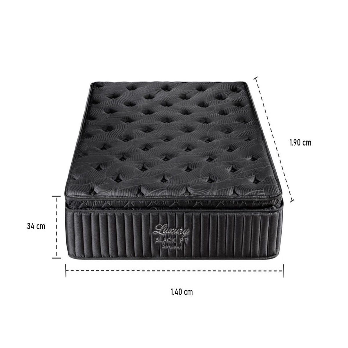 Base Cama Doble Luxury Black