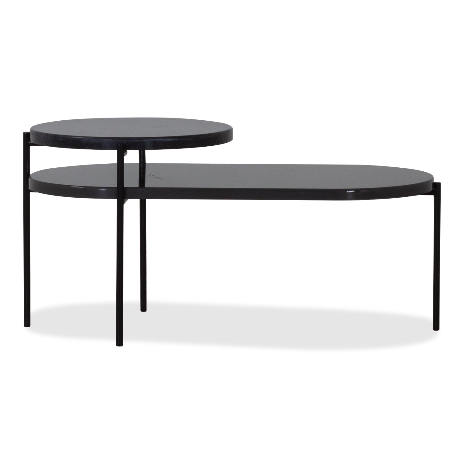 Mesa De Centro Venus Gris, Marmol Negro