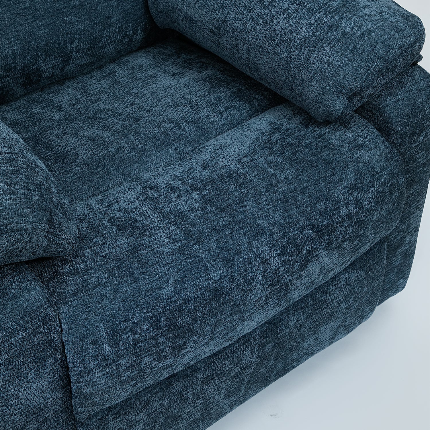 Sillón Reclinable Aspen Chenille Azul