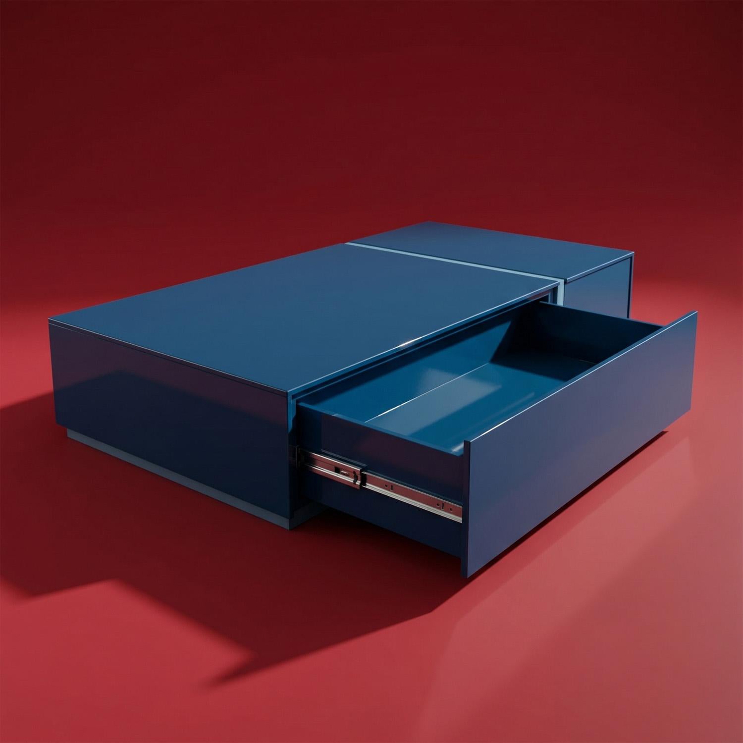 Mesa De Centro Lizzi Azul, Cielo Premium.