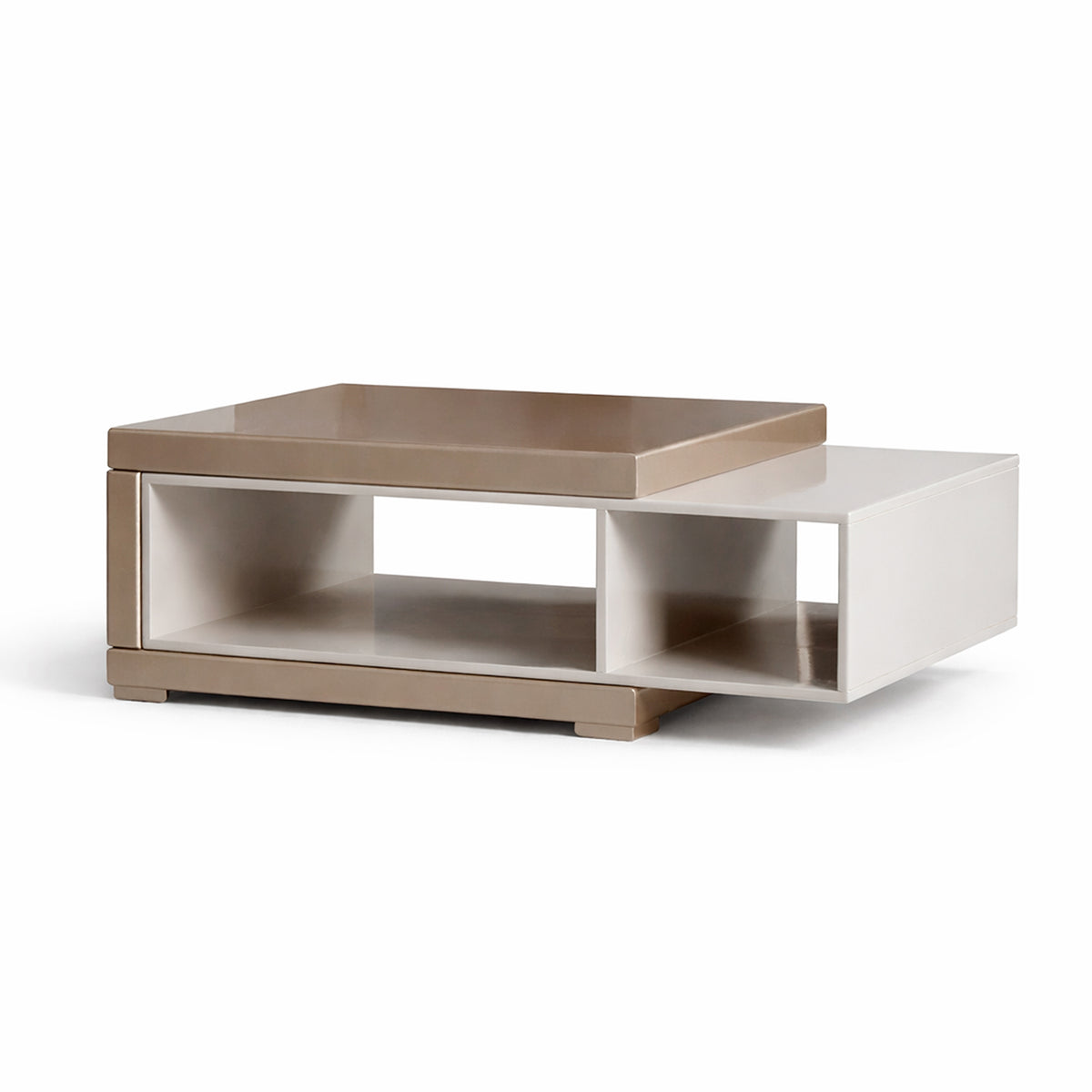 Mesa De Centro Luxury Champaña, Off White