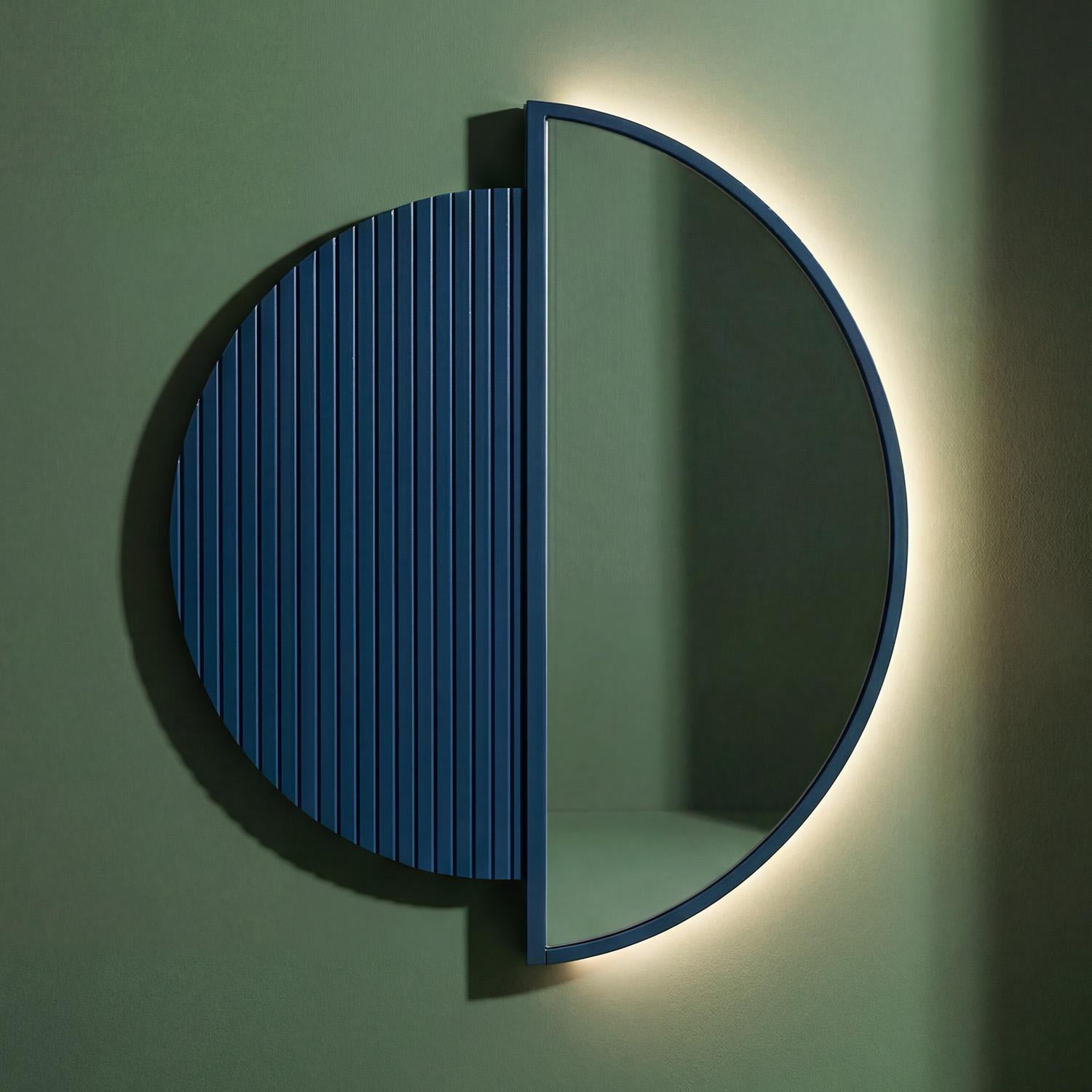 Marco Espejo Moon Azul Led.