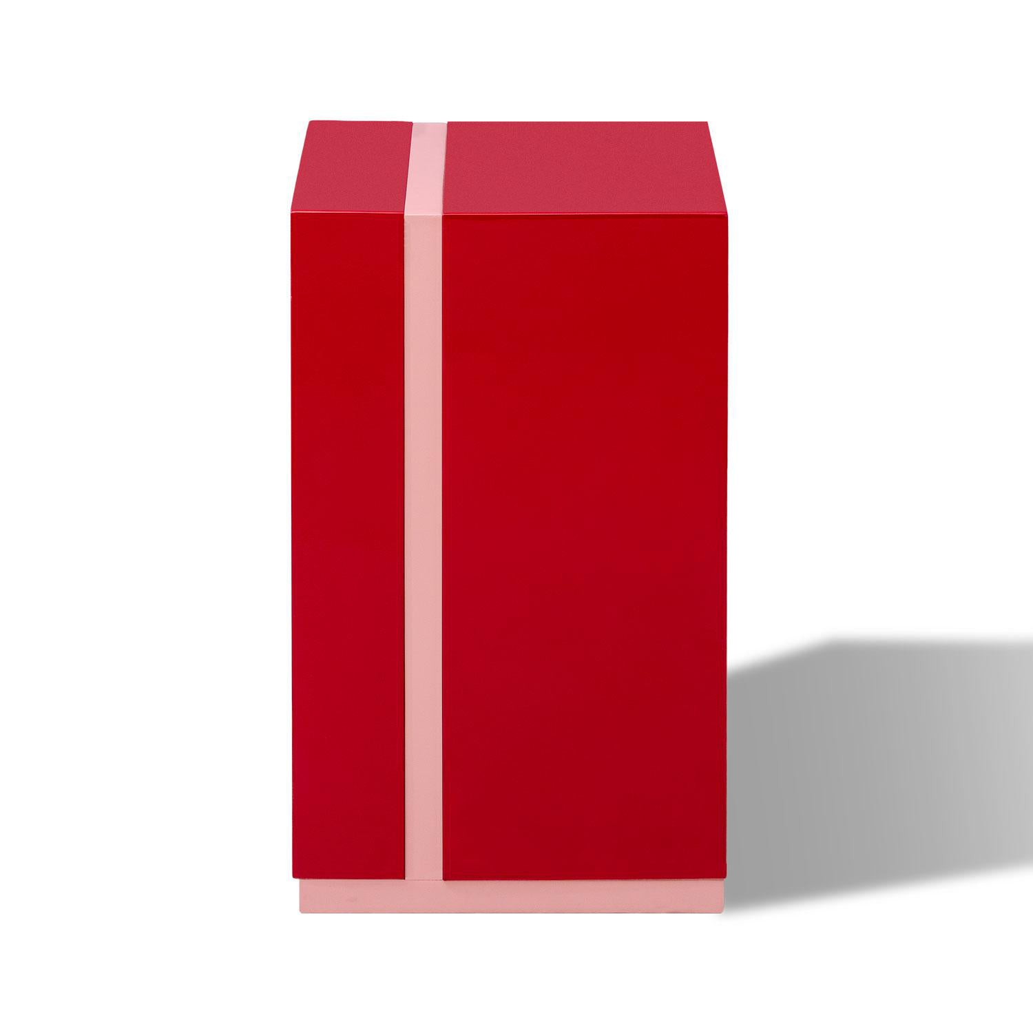 Mesa Auxiliar Lizzi Roja,Rosa.