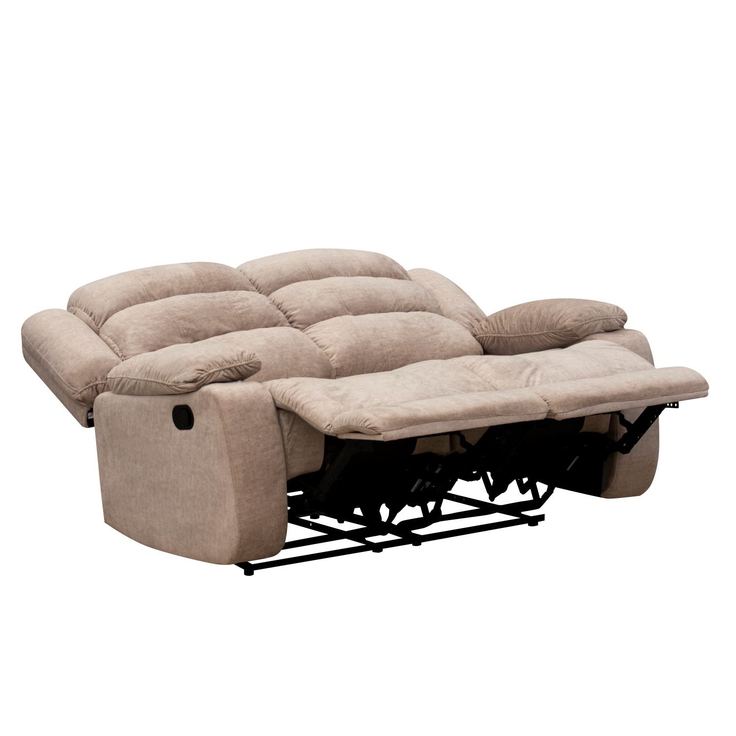 Sofá Reclinable 2 Puestos Nico Velvet Atlas Almond