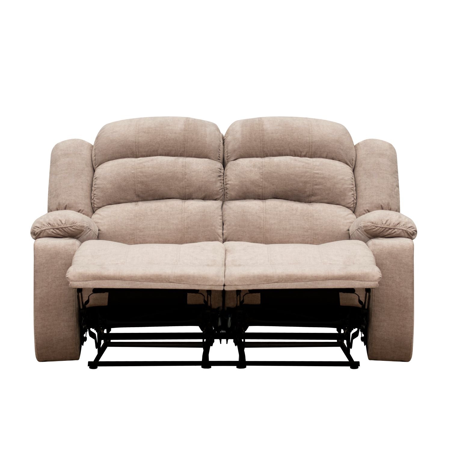 Sofá Reclinable 2 Puestos Nico Velvet Atlas Almond