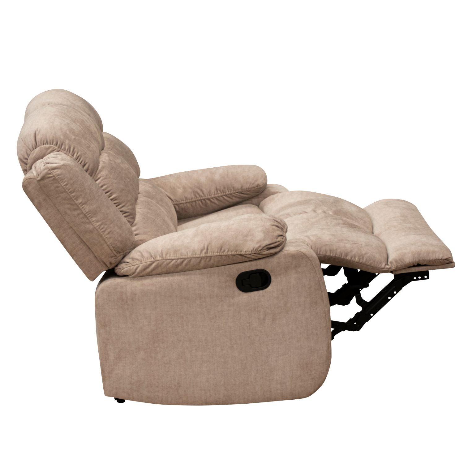 Sofá Reclinable 2 Puestos Nico Velvet Atlas Almond