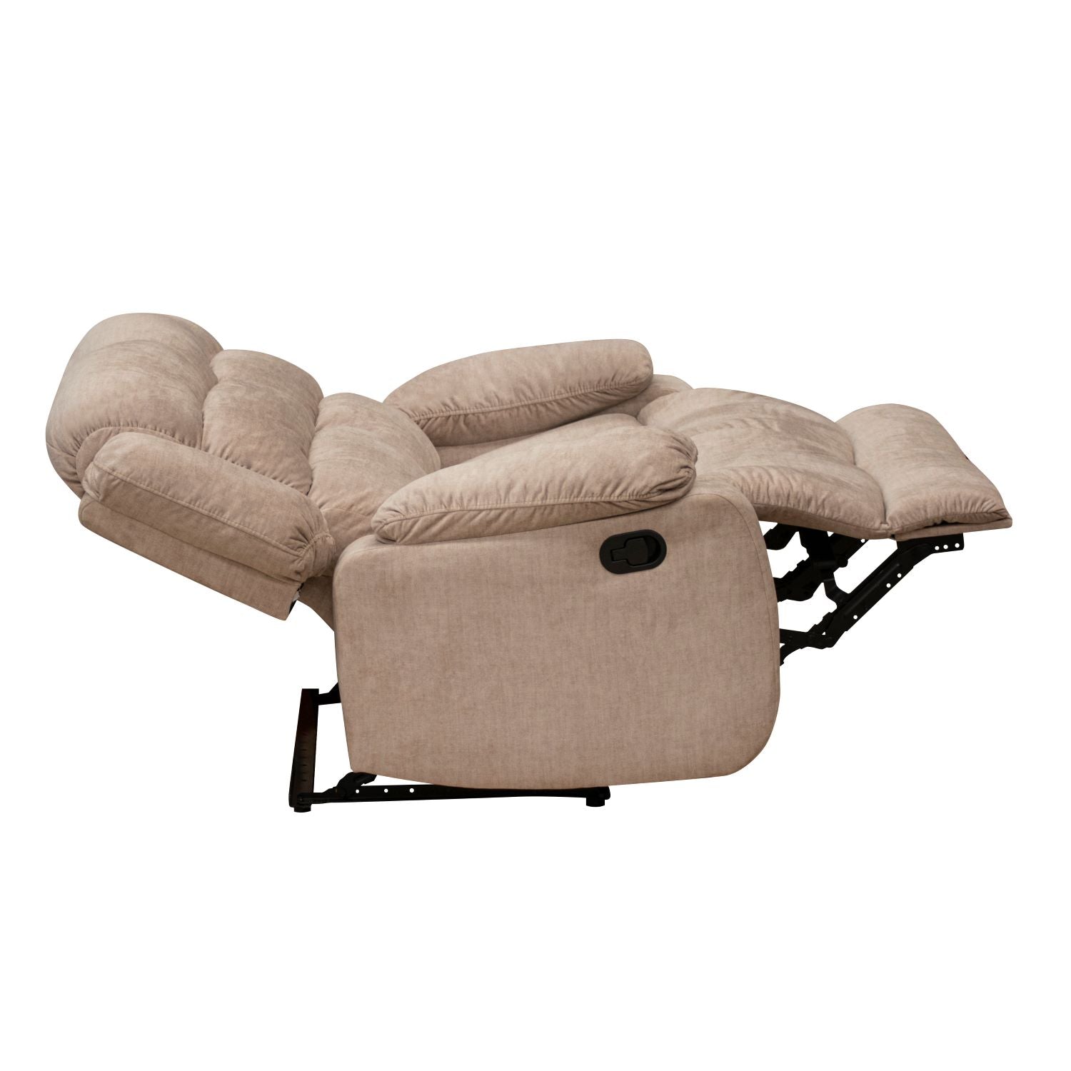 Sofá Reclinable 2 Puestos Nico Velvet Atlas Almond