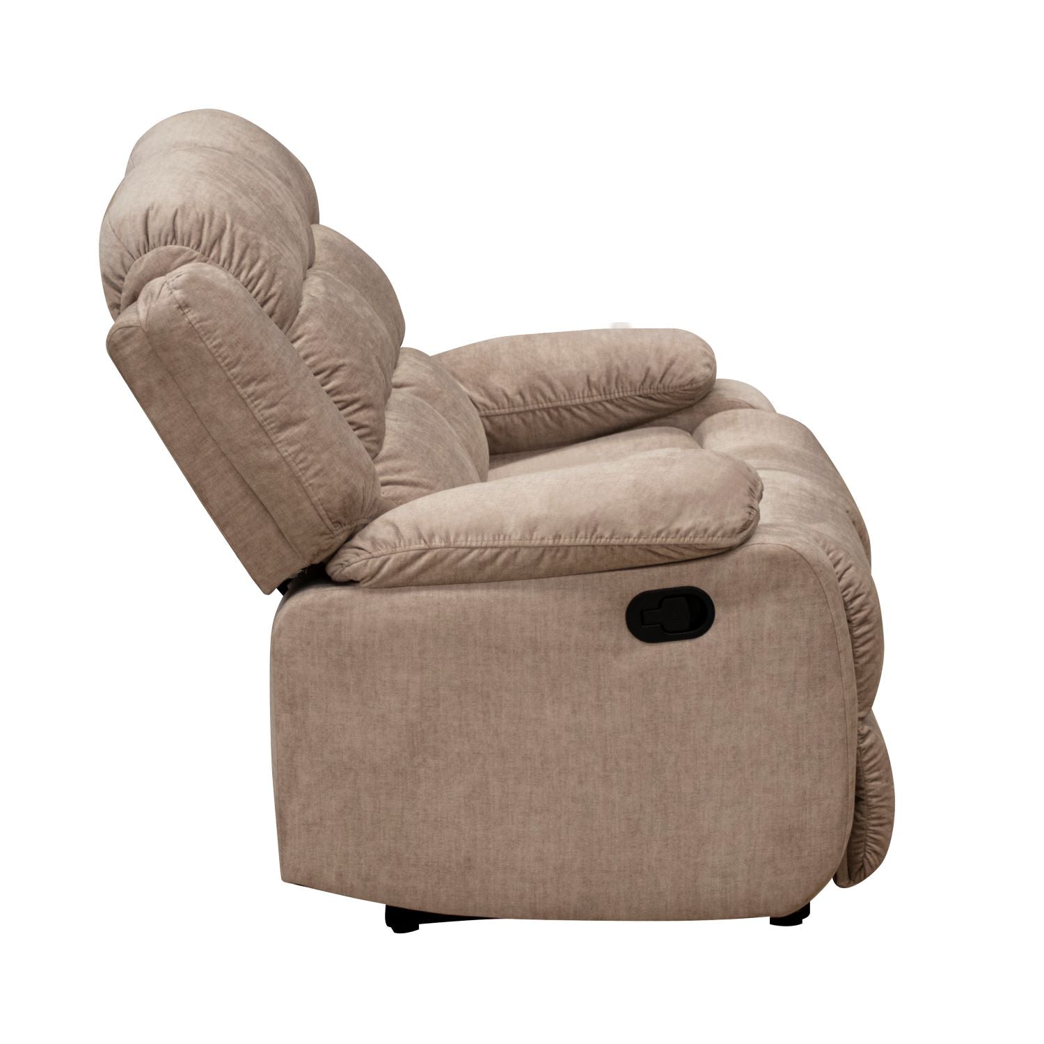 Sofá Reclinable 2 Puestos Nico Velvet Atlas Almond