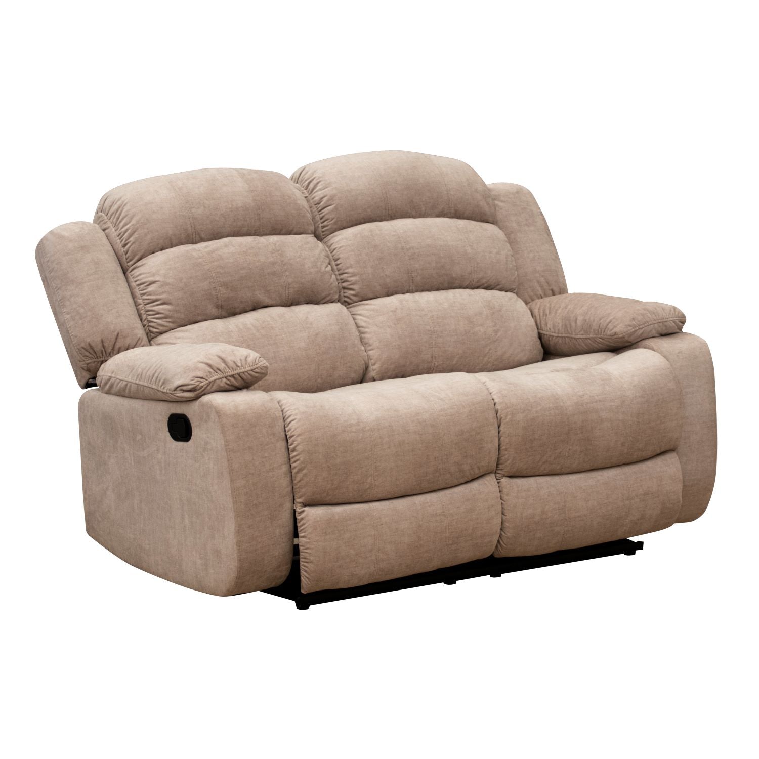 Sofá Reclinable 2 Puestos Nico Velvet Atlas Almond