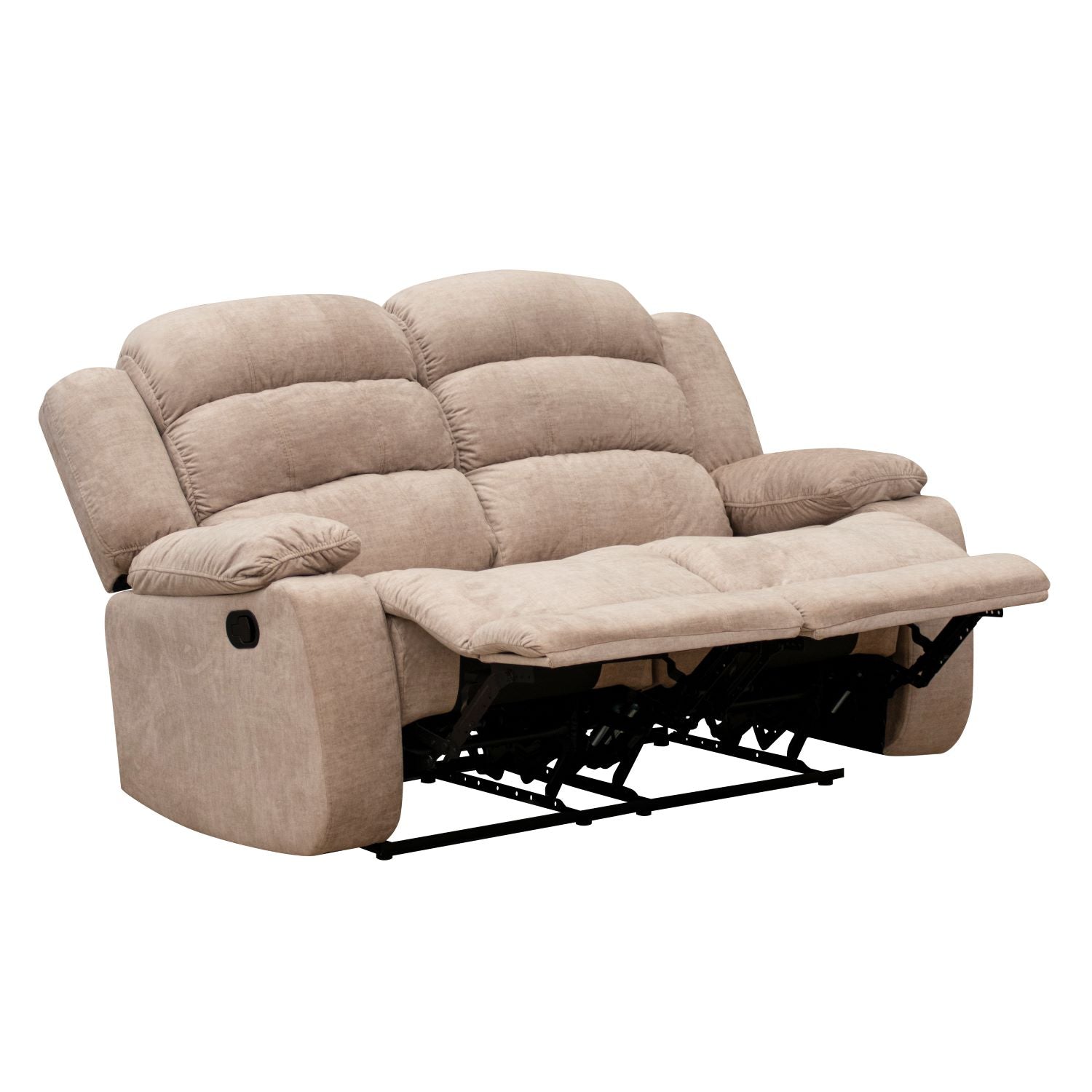 Sofá Reclinable 2 Puestos Nico Velvet Atlas Almond