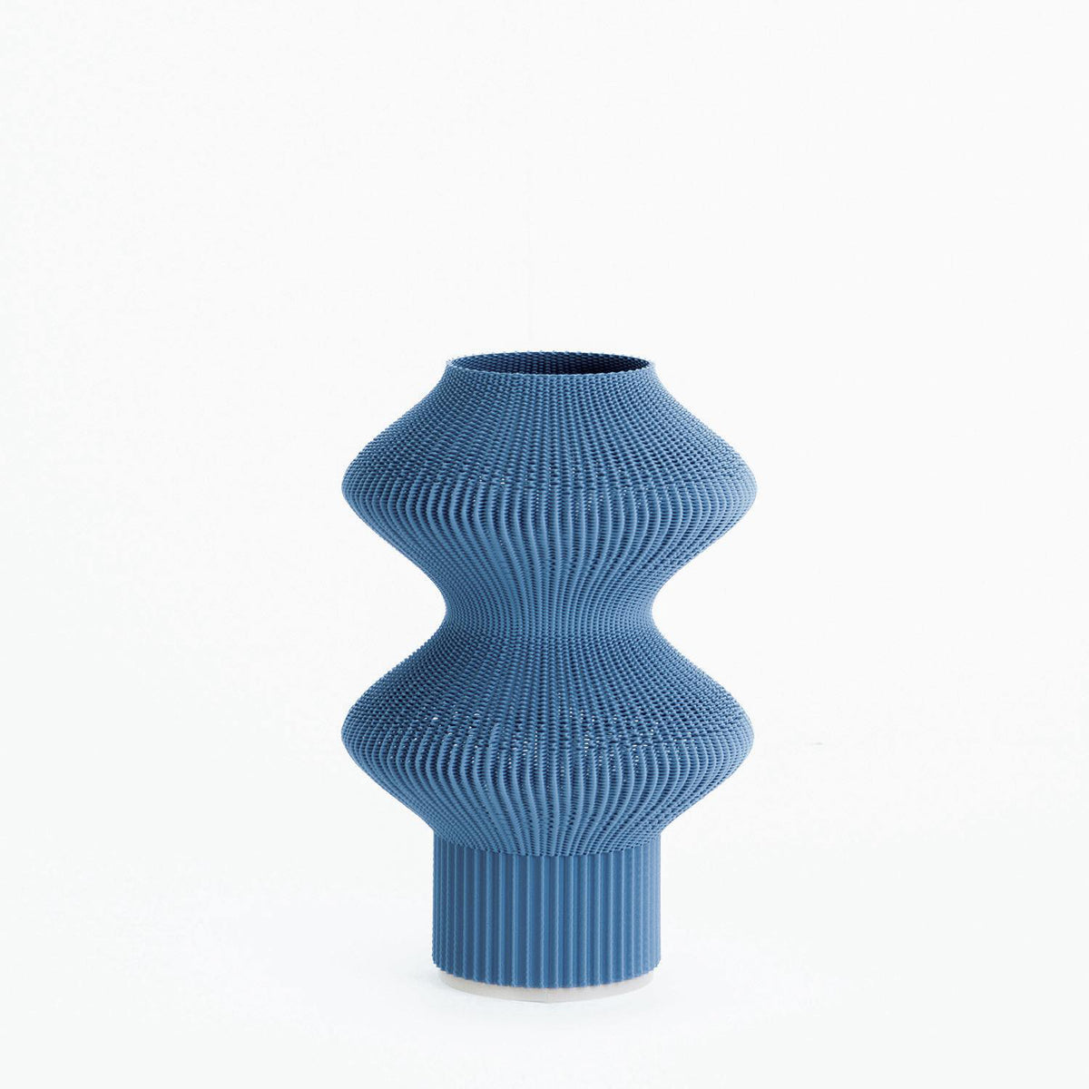 Jarron 22X15Cm Azul Apagado Alegria