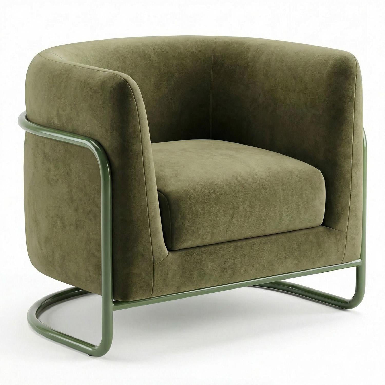 Butaca London Velvet Nara Verde,Verde.