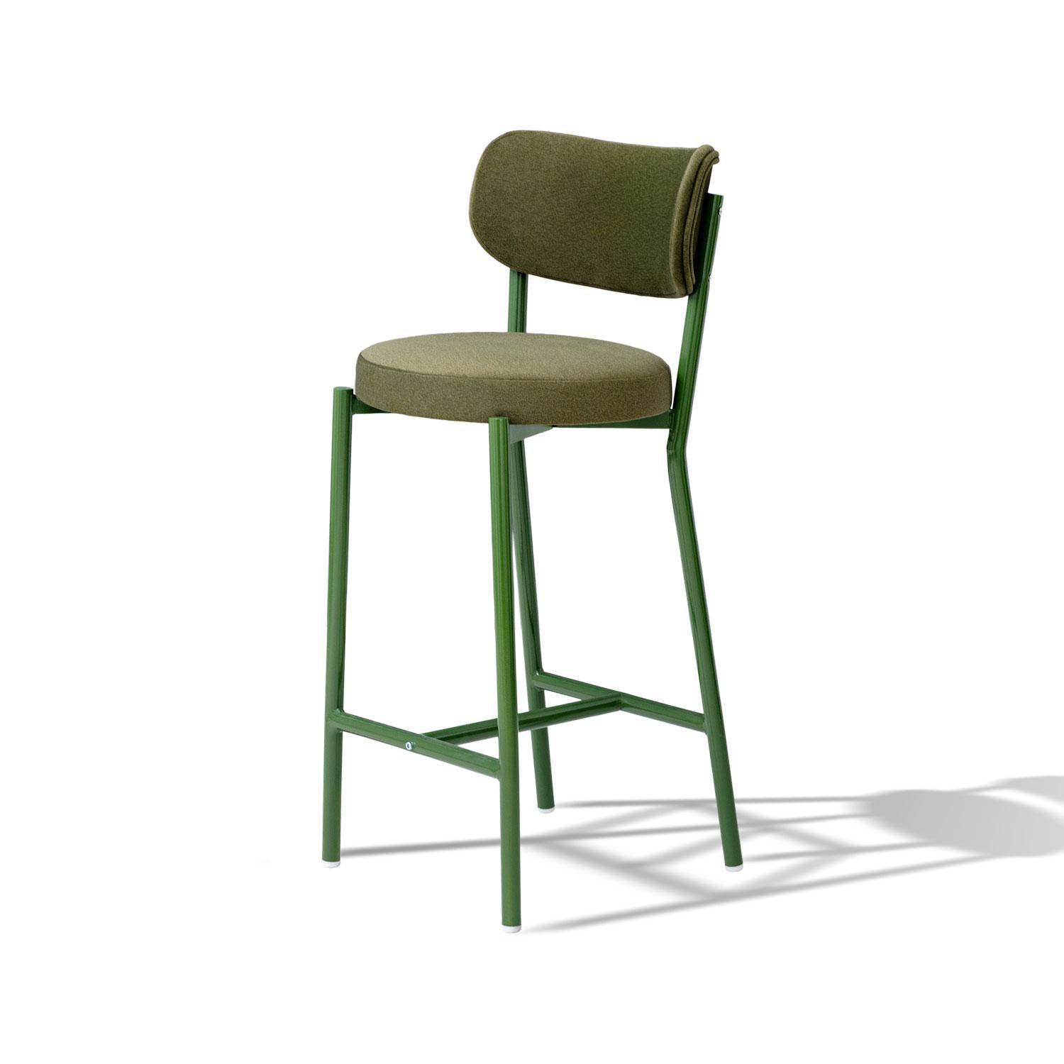 Silla Bar Arthur Velvet Nara Verde, Verde.