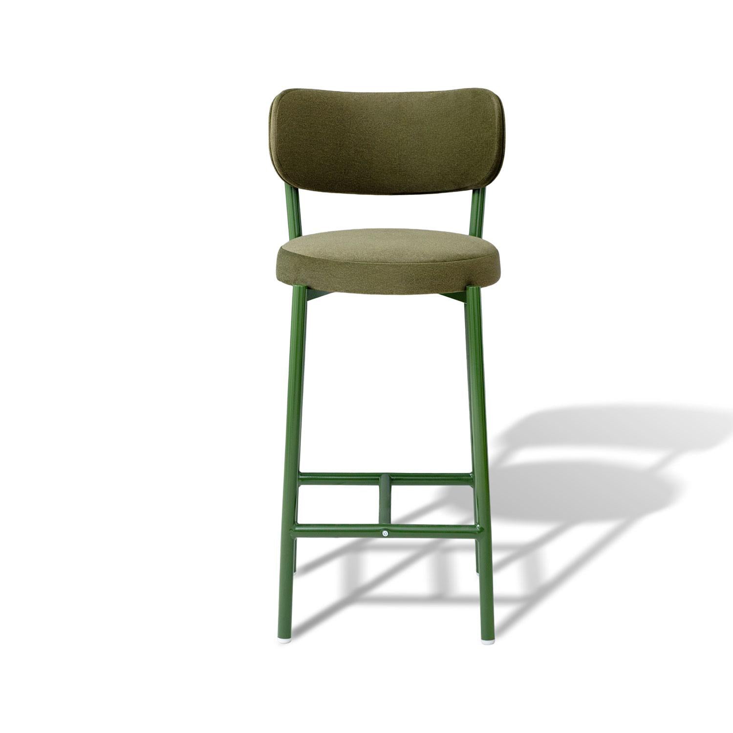 Silla Bar Arthur Velvet Nara Verde, Verde.