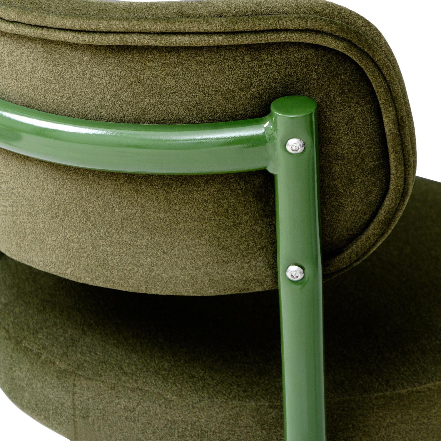 Silla Bar Arthur Velvet Nara Verde, Verde.