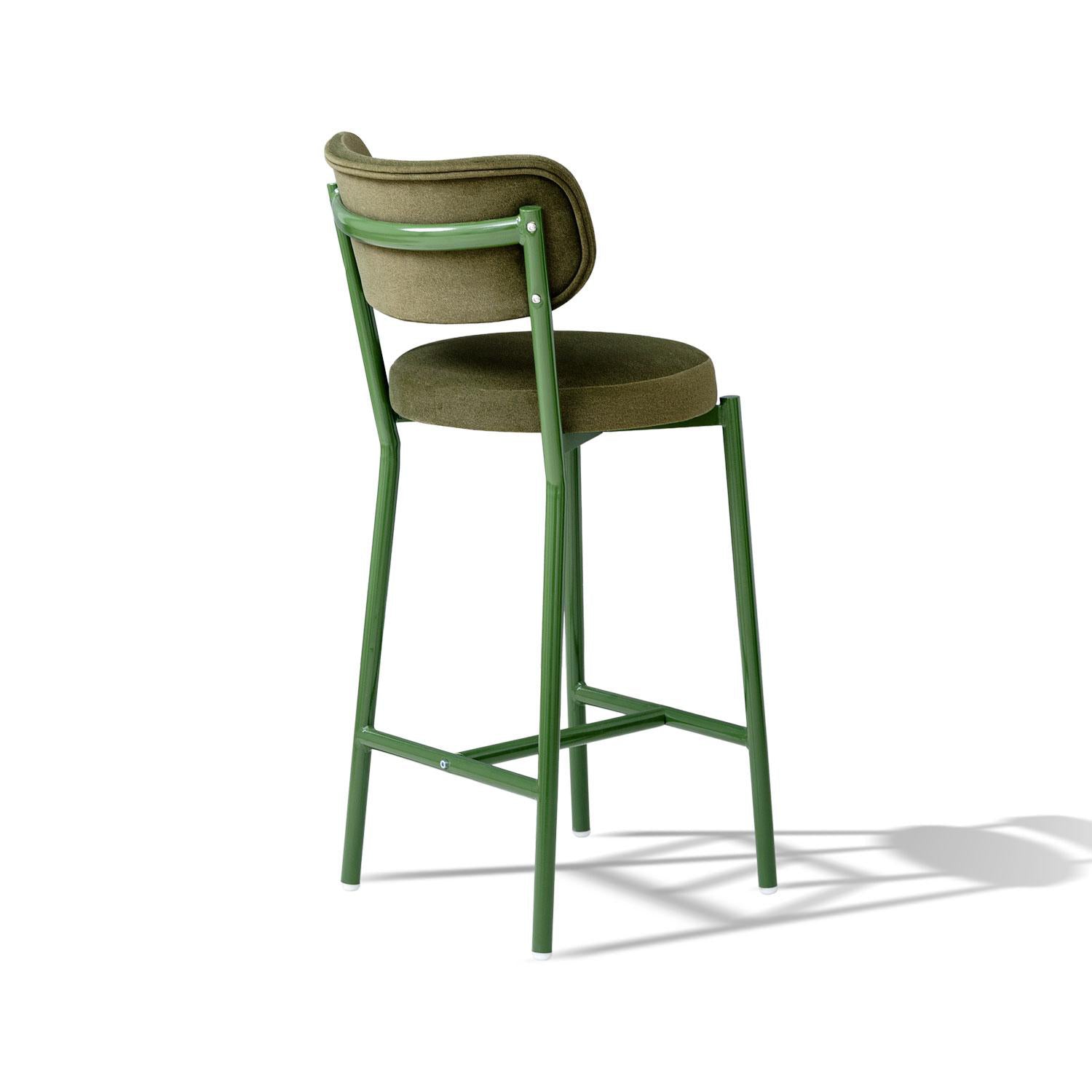 Silla Bar Arthur Velvet Nara Verde, Verde.