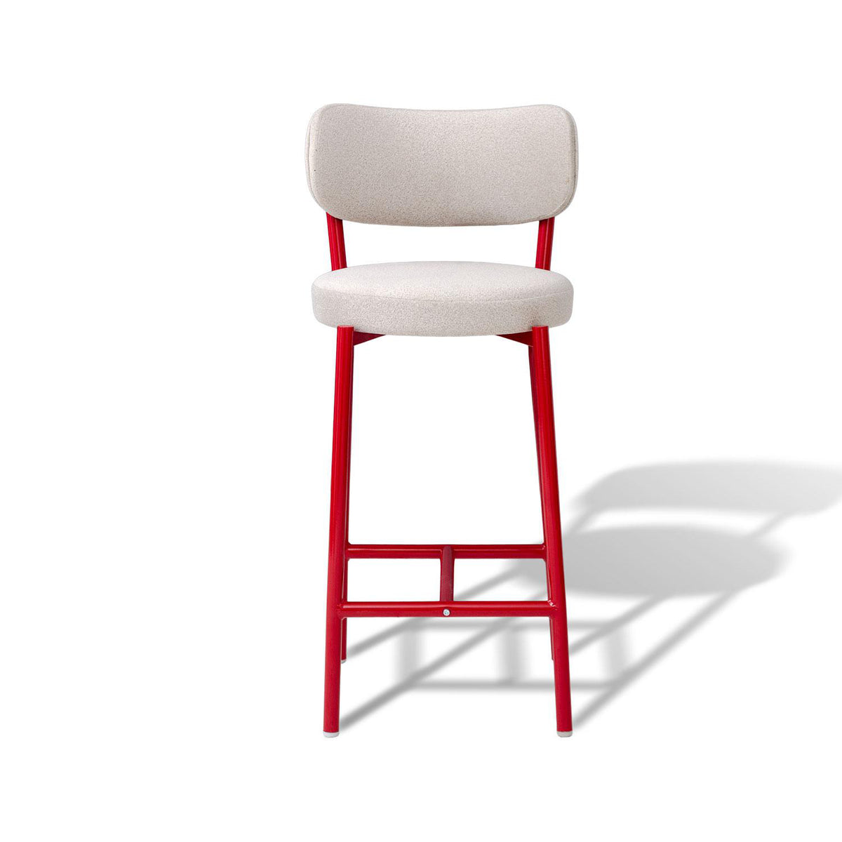 Silla Bar Arthur Velvet Serena Cocoa, Roja.