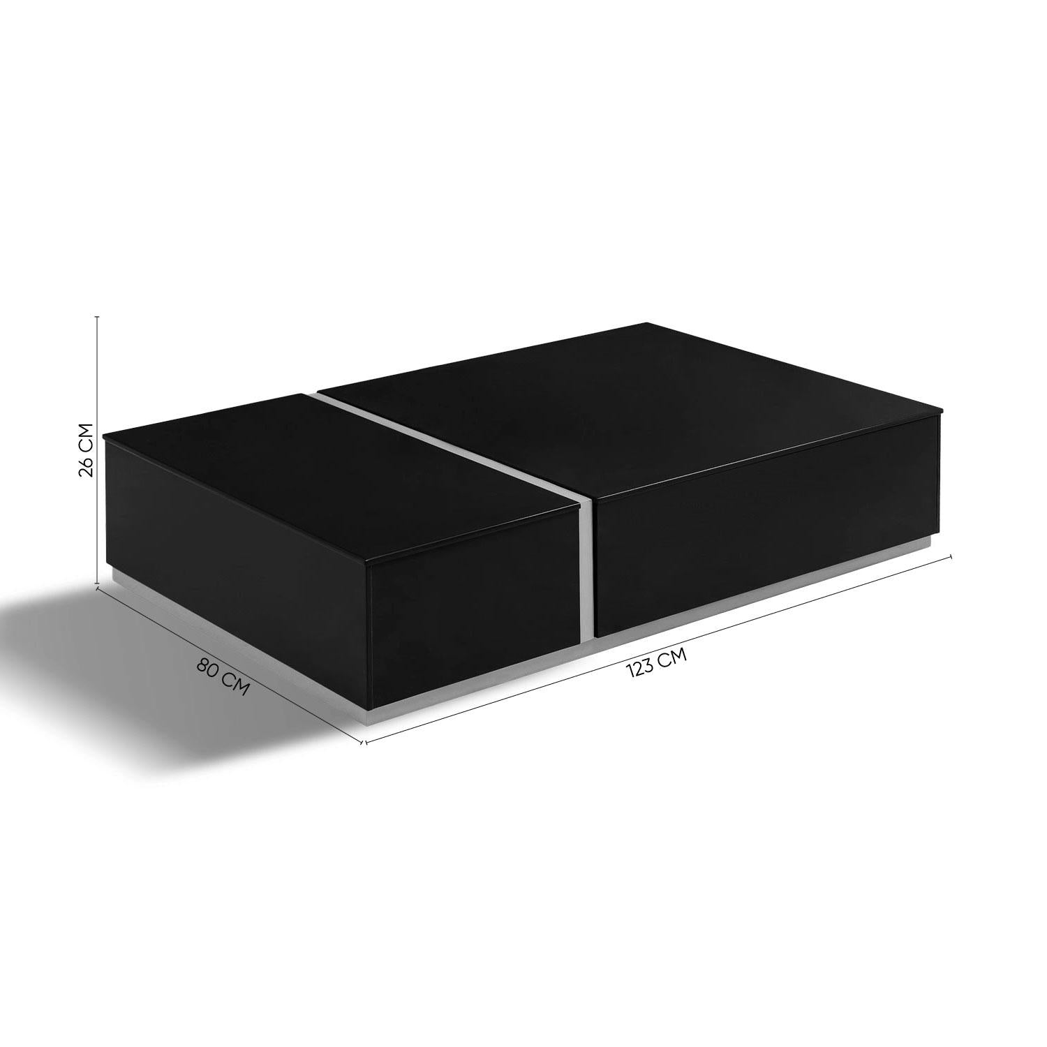 Mesa De Centro Lizzi Roja,Rosa Premium.