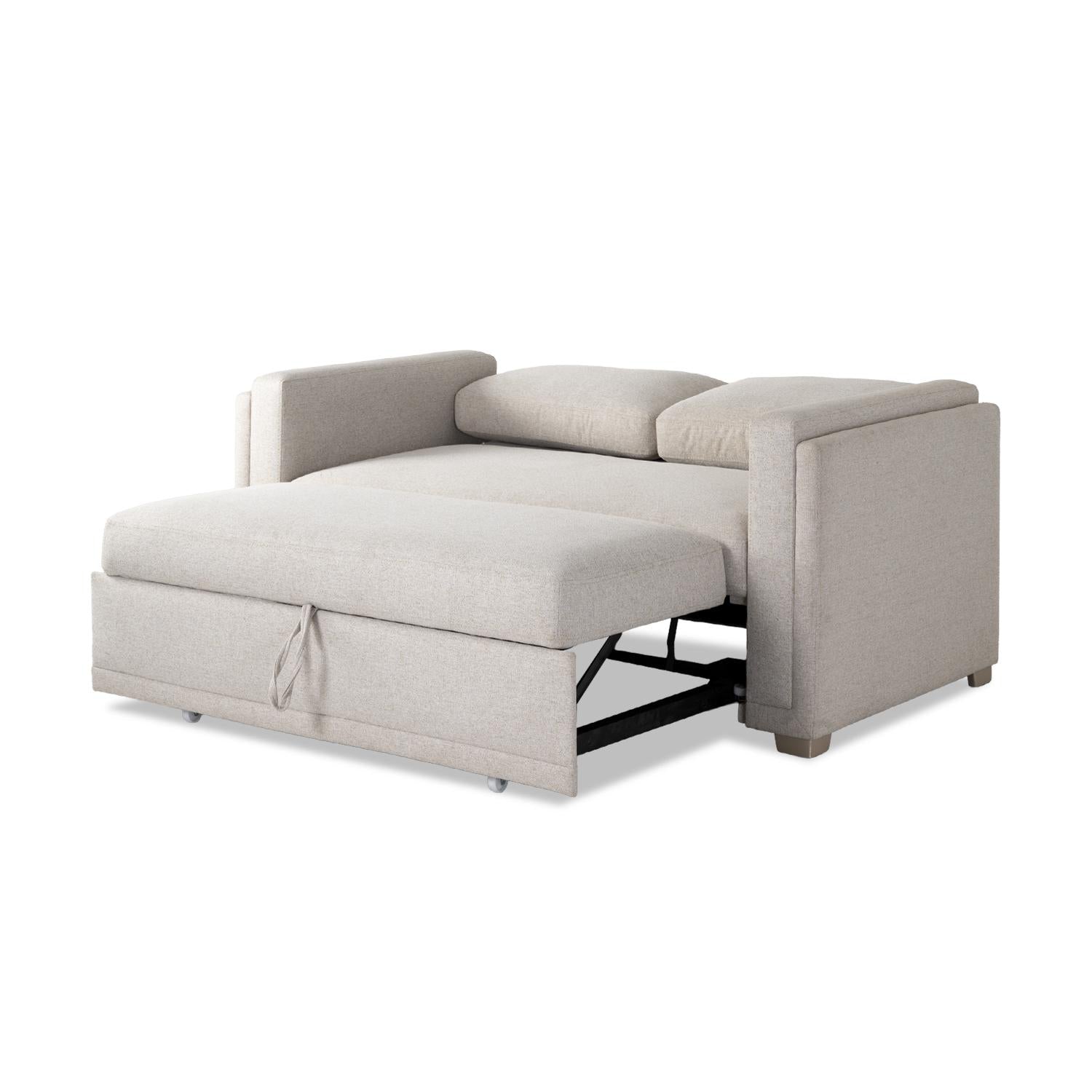Sofacama Gala Lino Verona Beige, Champaña 1.50