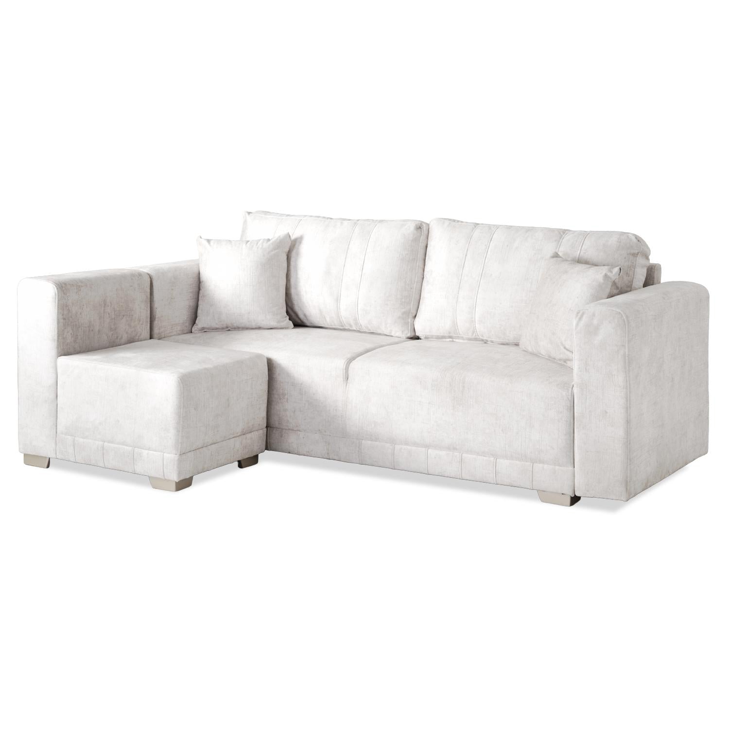 Sala Funcional Andora Estocolmo Blanco, Champaña Brazo Desmontable