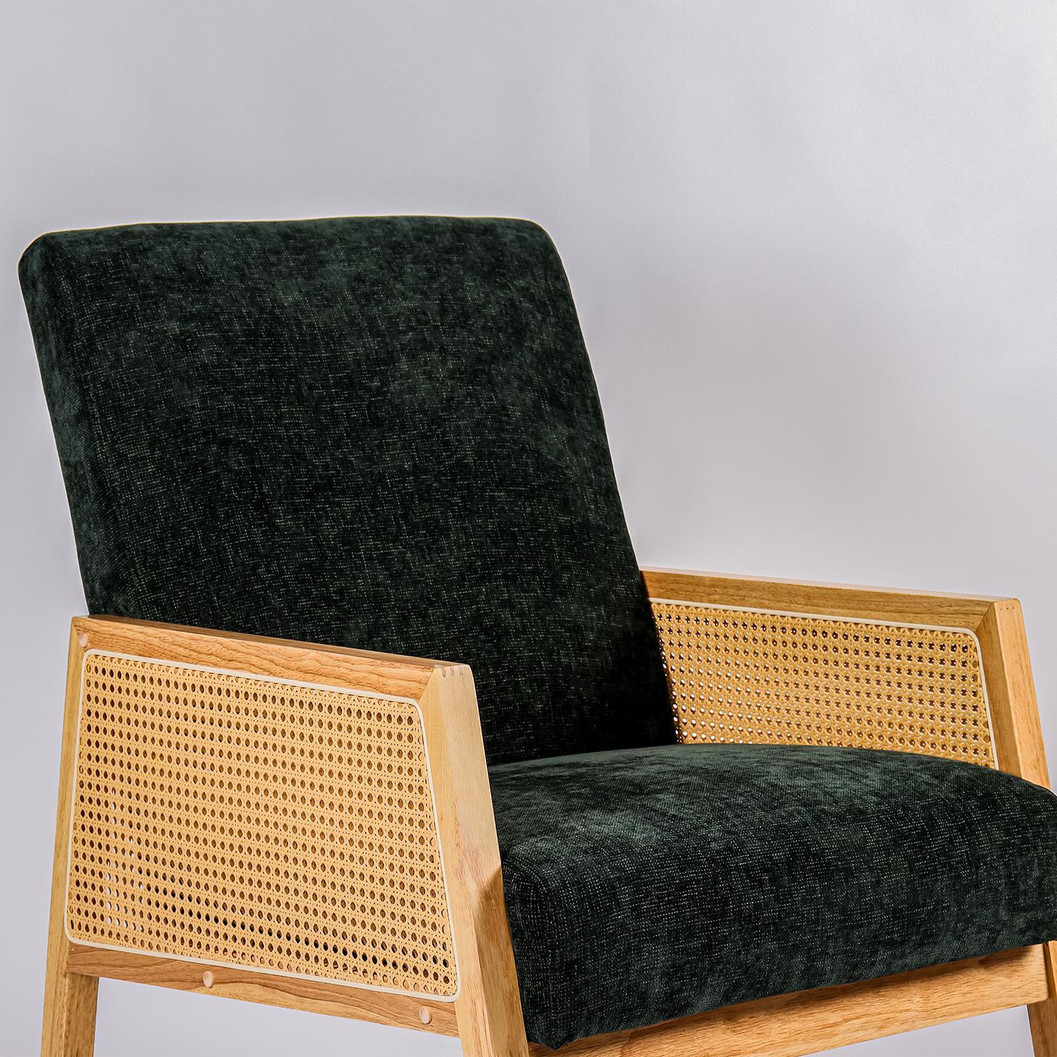 Mecedora Bari Lino Verde