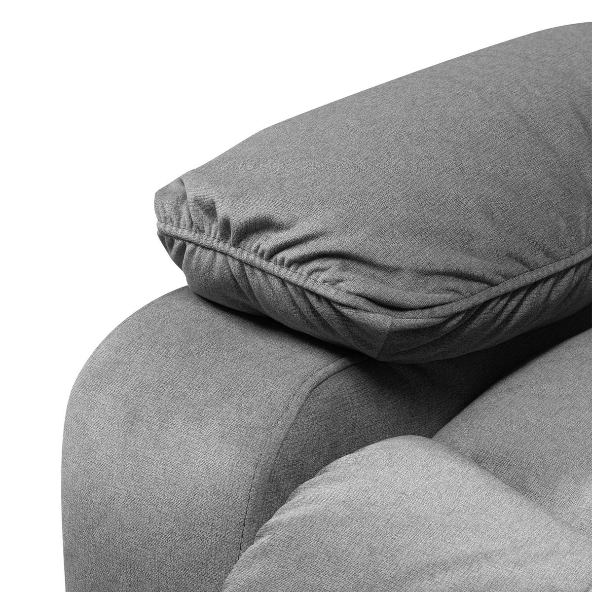 Sofa Reclinable Nico 3 Puestos Velvet Primada Gris