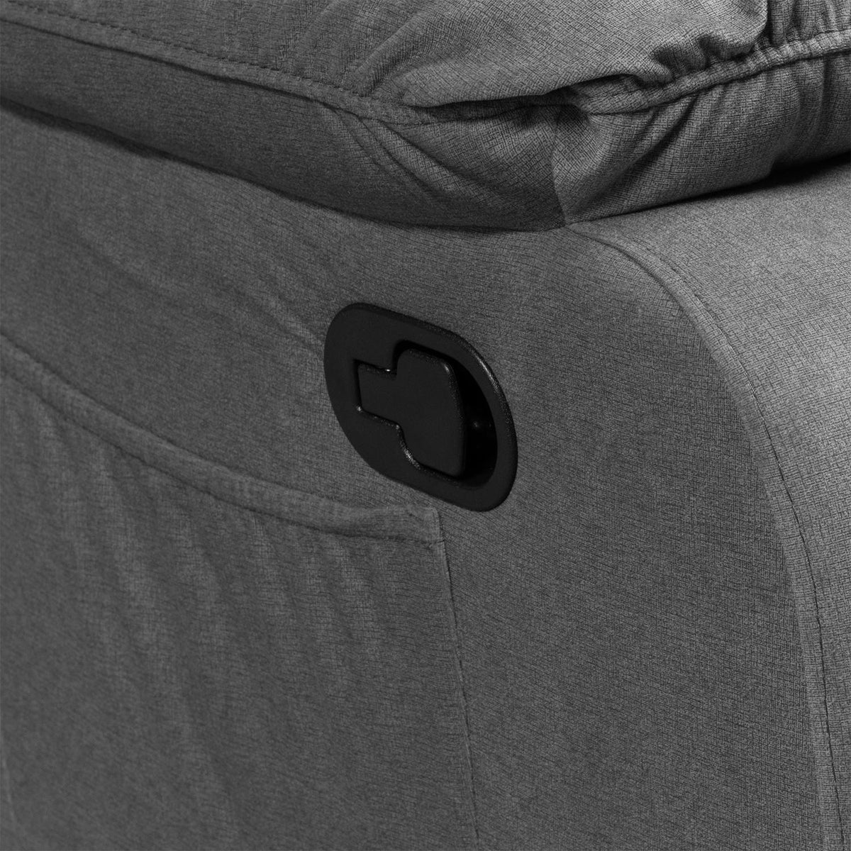 Sofa Reclinable Nico 3 Puestos Velvet Primada Gris