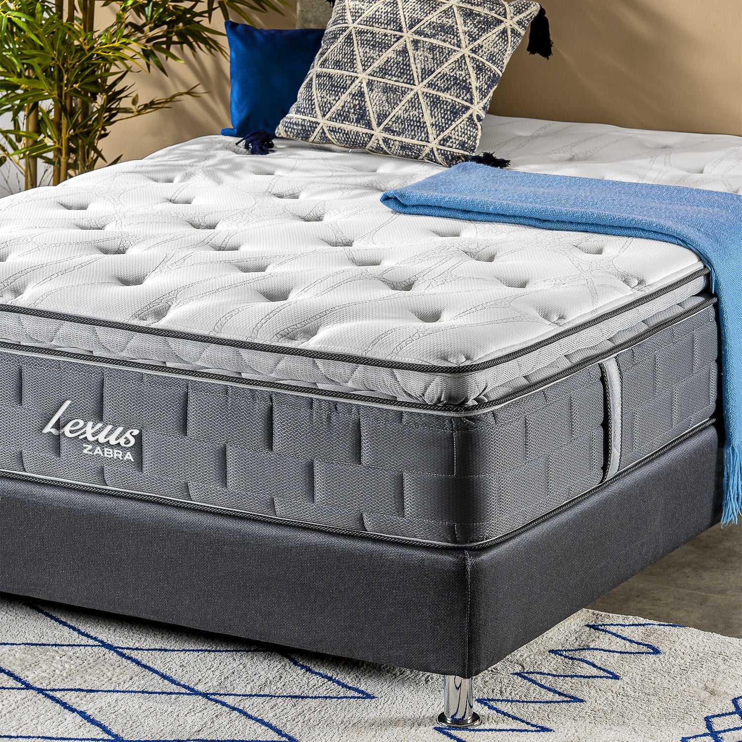 Colchón Queen Lexus Ortopédico Zabra (Garantía 15 años)