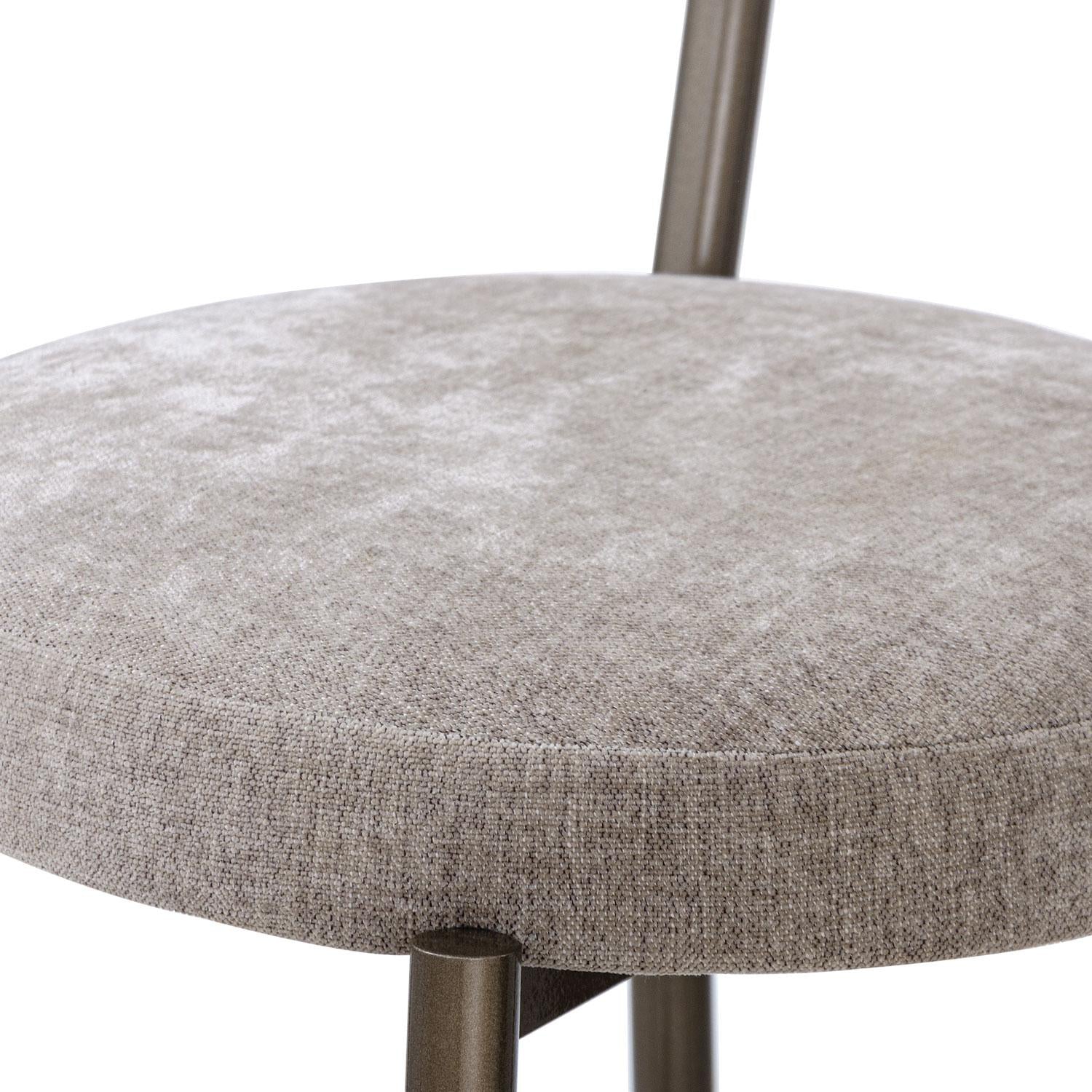 Silla Bar Arthur Lino Touch Camel, Taupe Perla