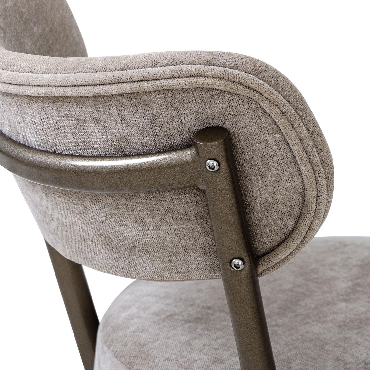 Silla Bar Arthur Lino Touch Camel, Taupe Perla