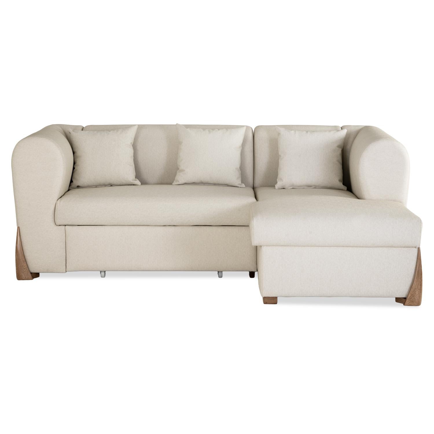 Sala Cama Bell Vitore Blanco, Natural Orientación Derecha
