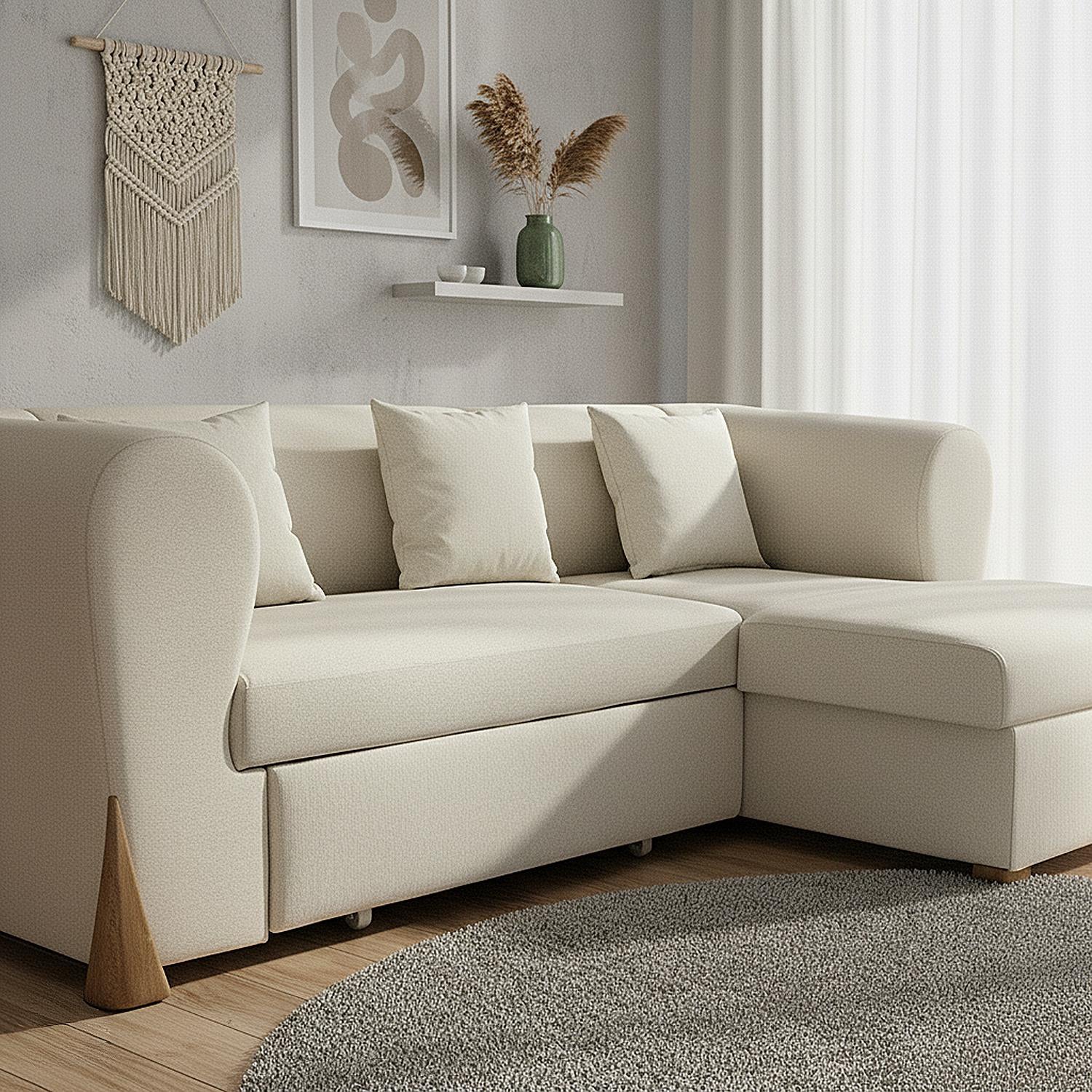 Sala Cama Bell Vitore Blanco, Natural Orientación Derecha
