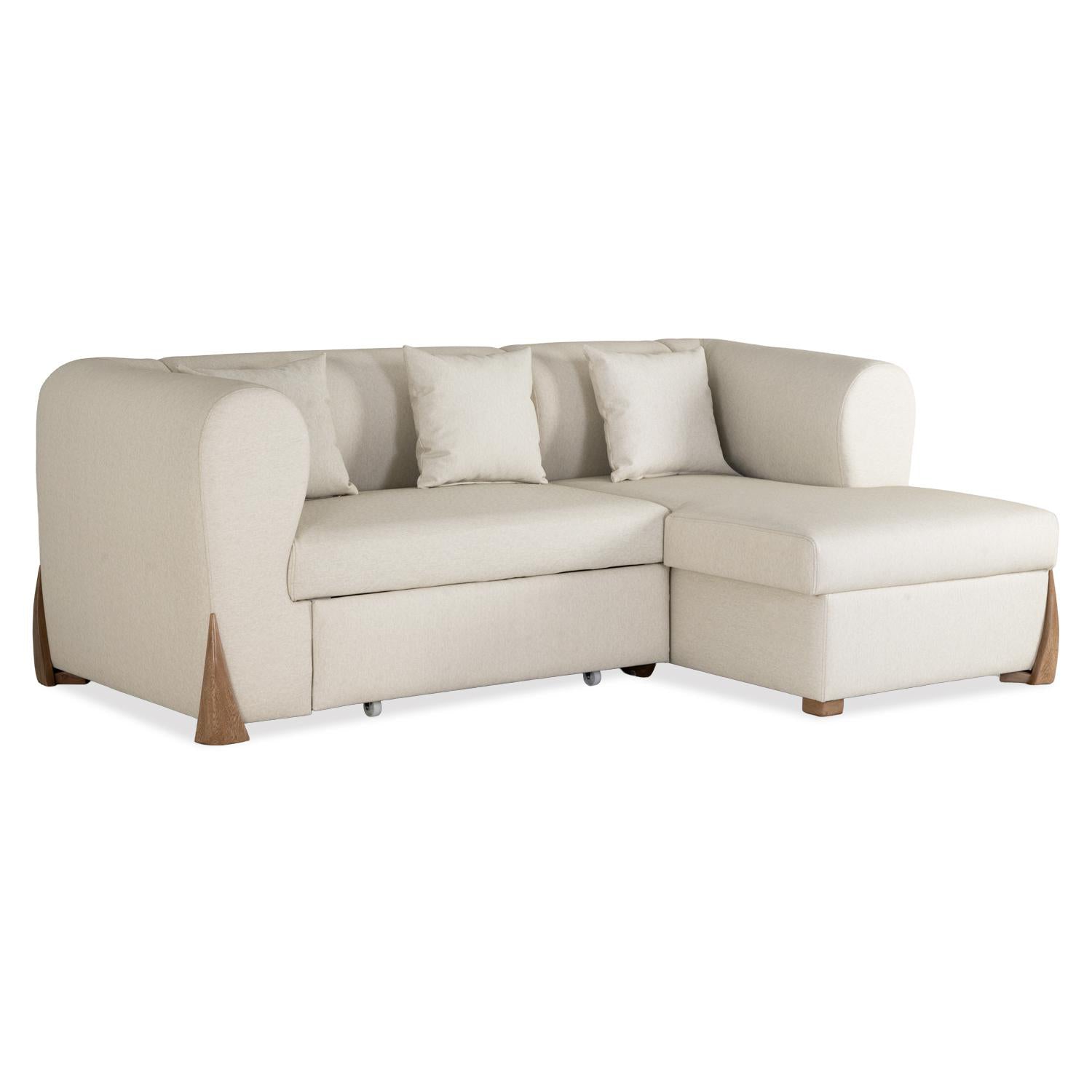 Sala Cama Bell Vitore Blanco, Natural Orientación Derecha