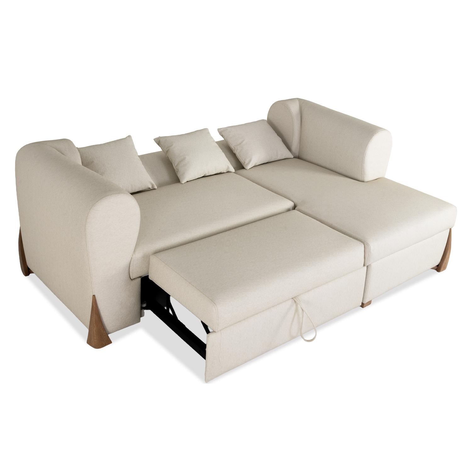 Sala Cama Bell Vitore Blanco, Natural Orientación Derecha